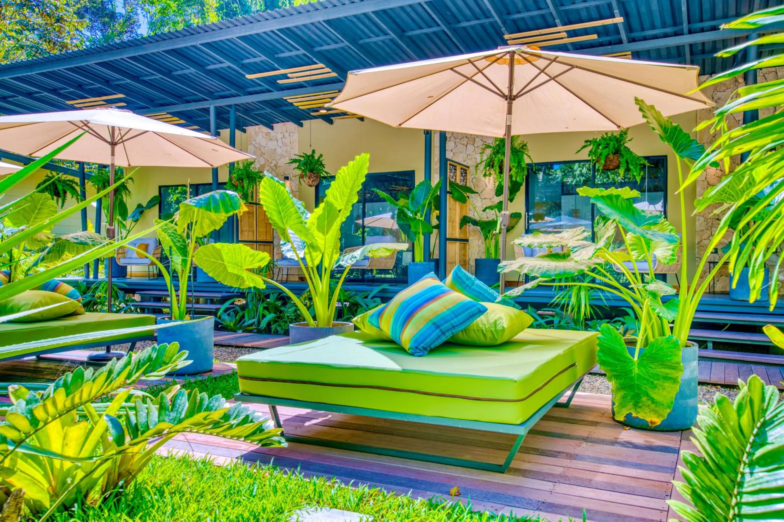 Patio in Exōtico Beach Hotel