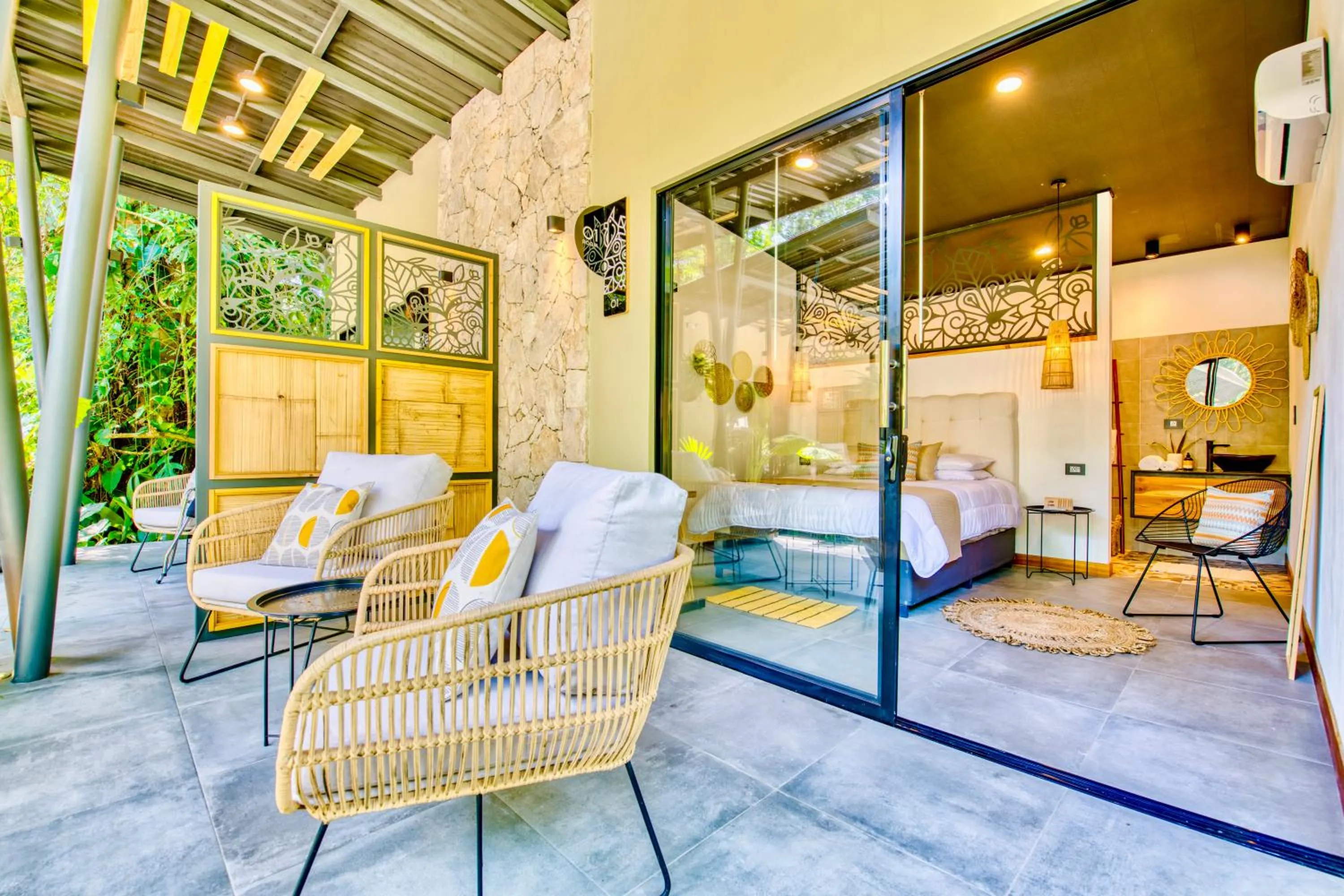 Seating area in Exōtico Beach Hotel