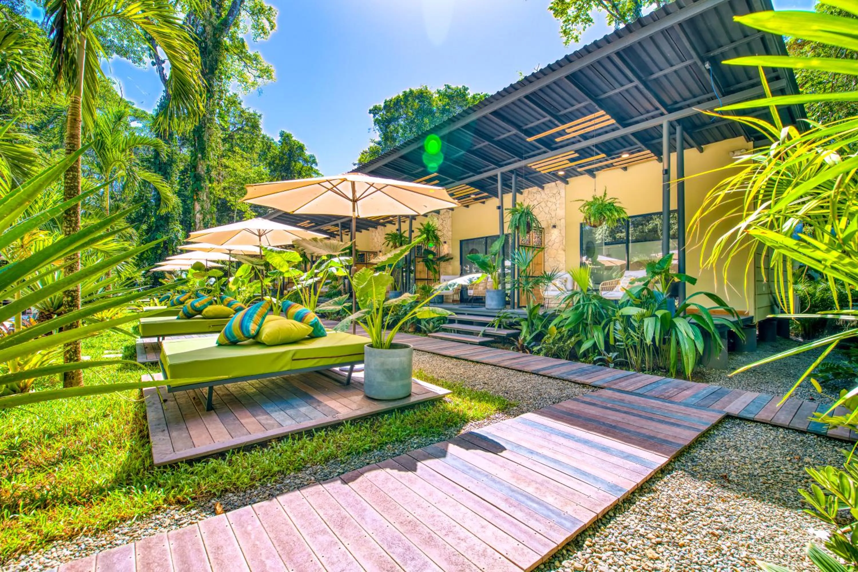 Garden view in Exōtico Beach Hotel