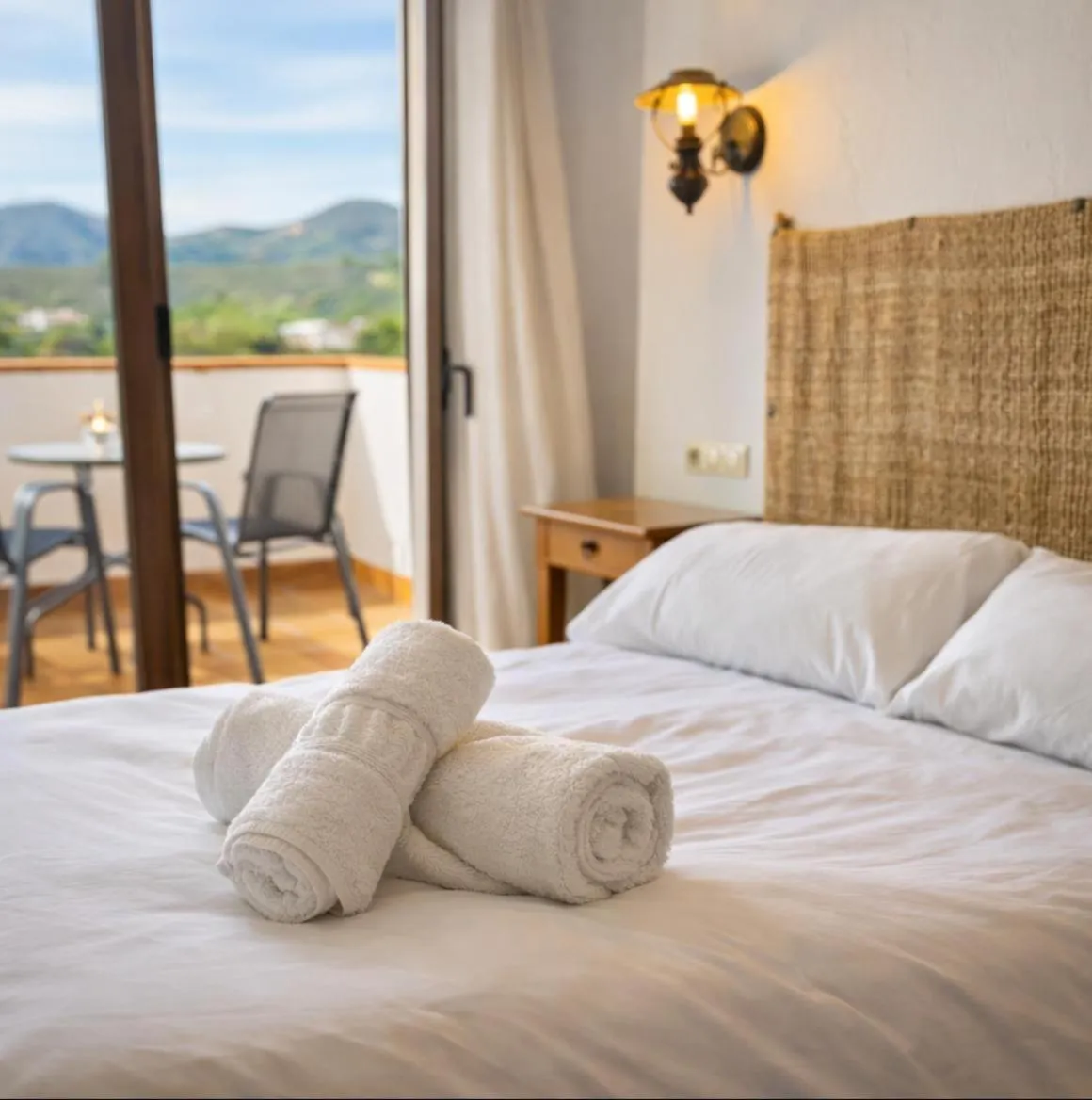 Bed in Hotel Rural Almazara