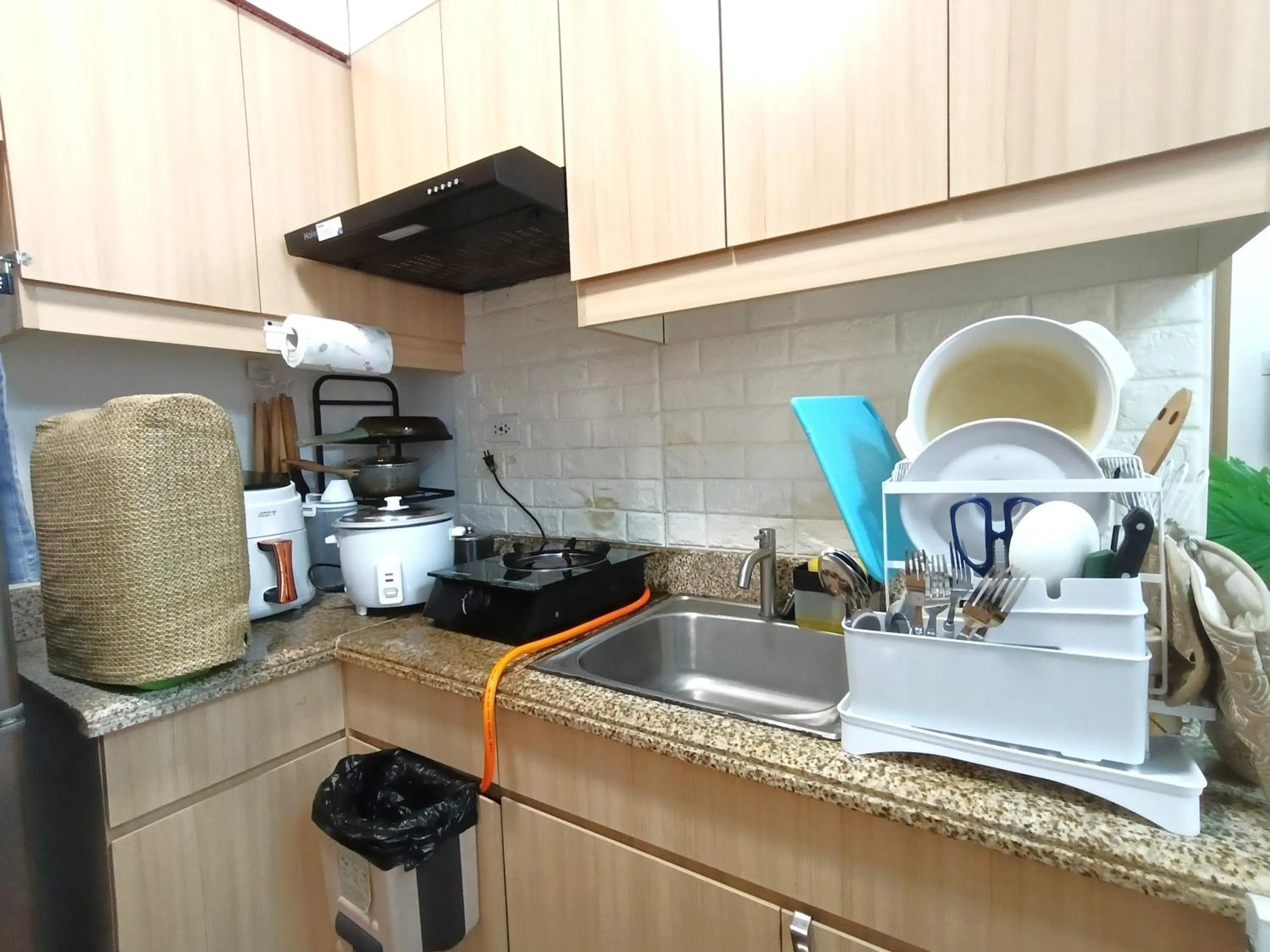 kitchen in Sami's Cradle at The Celandine