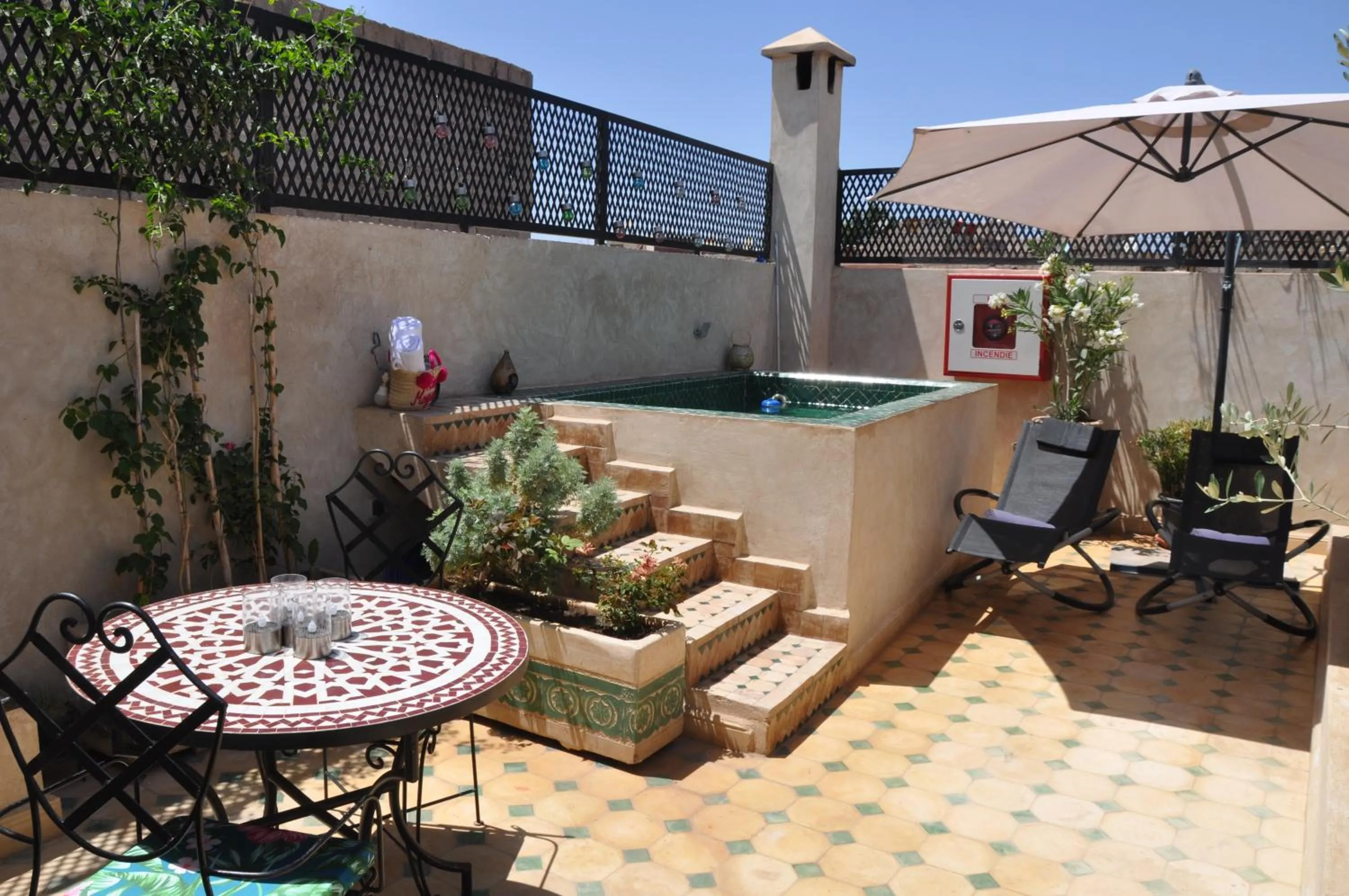 Patio in Riad privatisé Magnolia