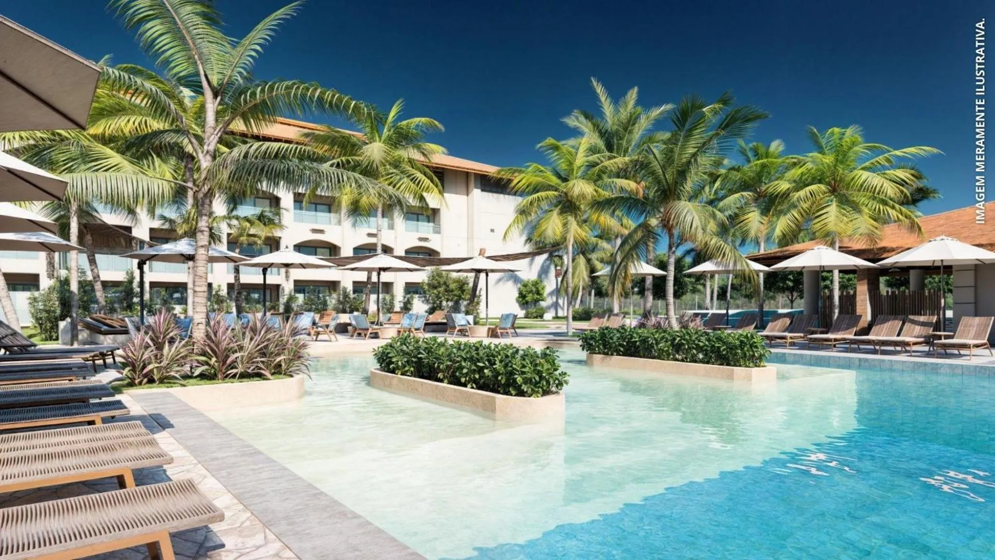 Pool view in Sauipe Mar Premium - All Inclusive