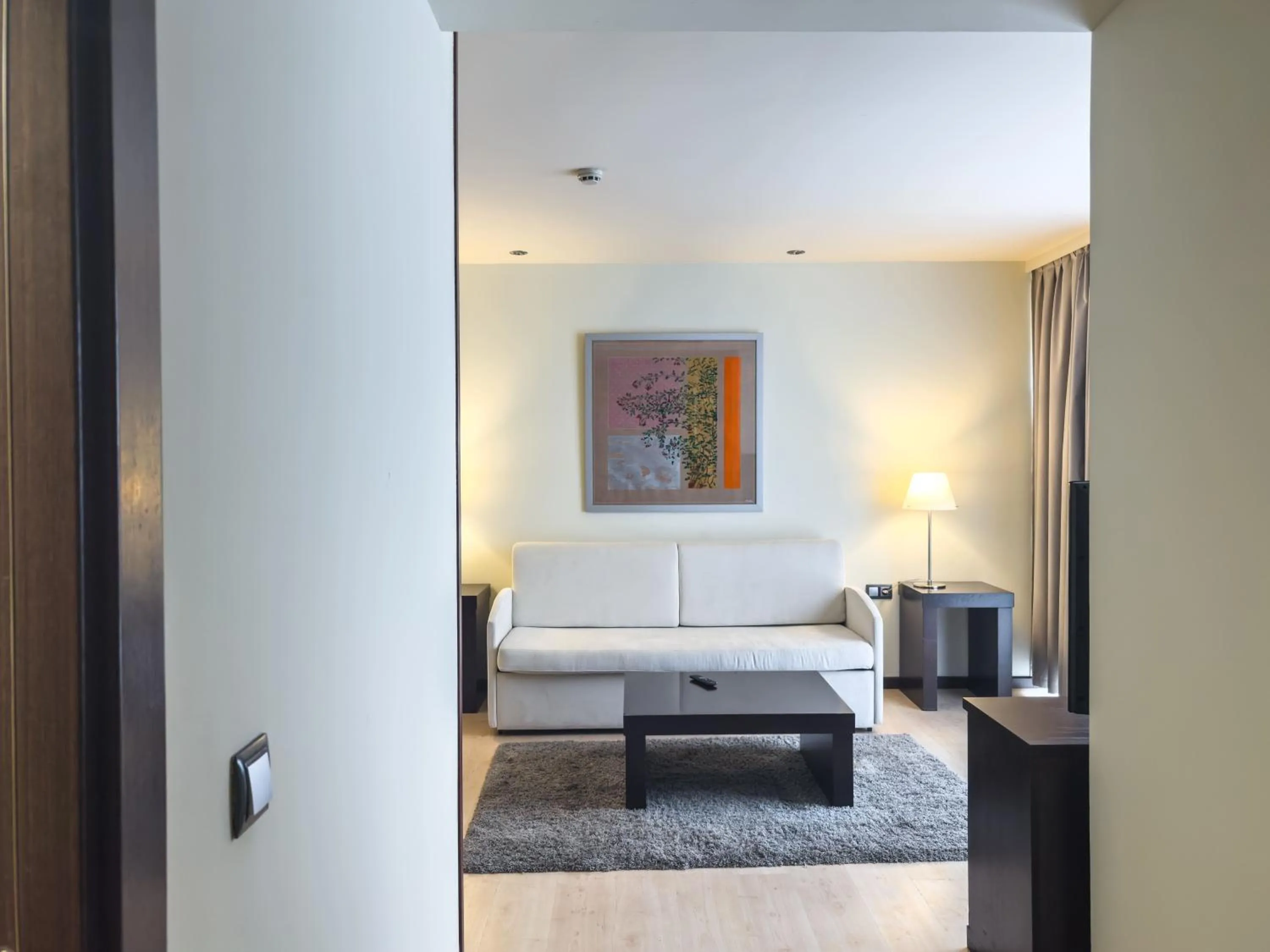 Living room, Bed in Abba Huesca