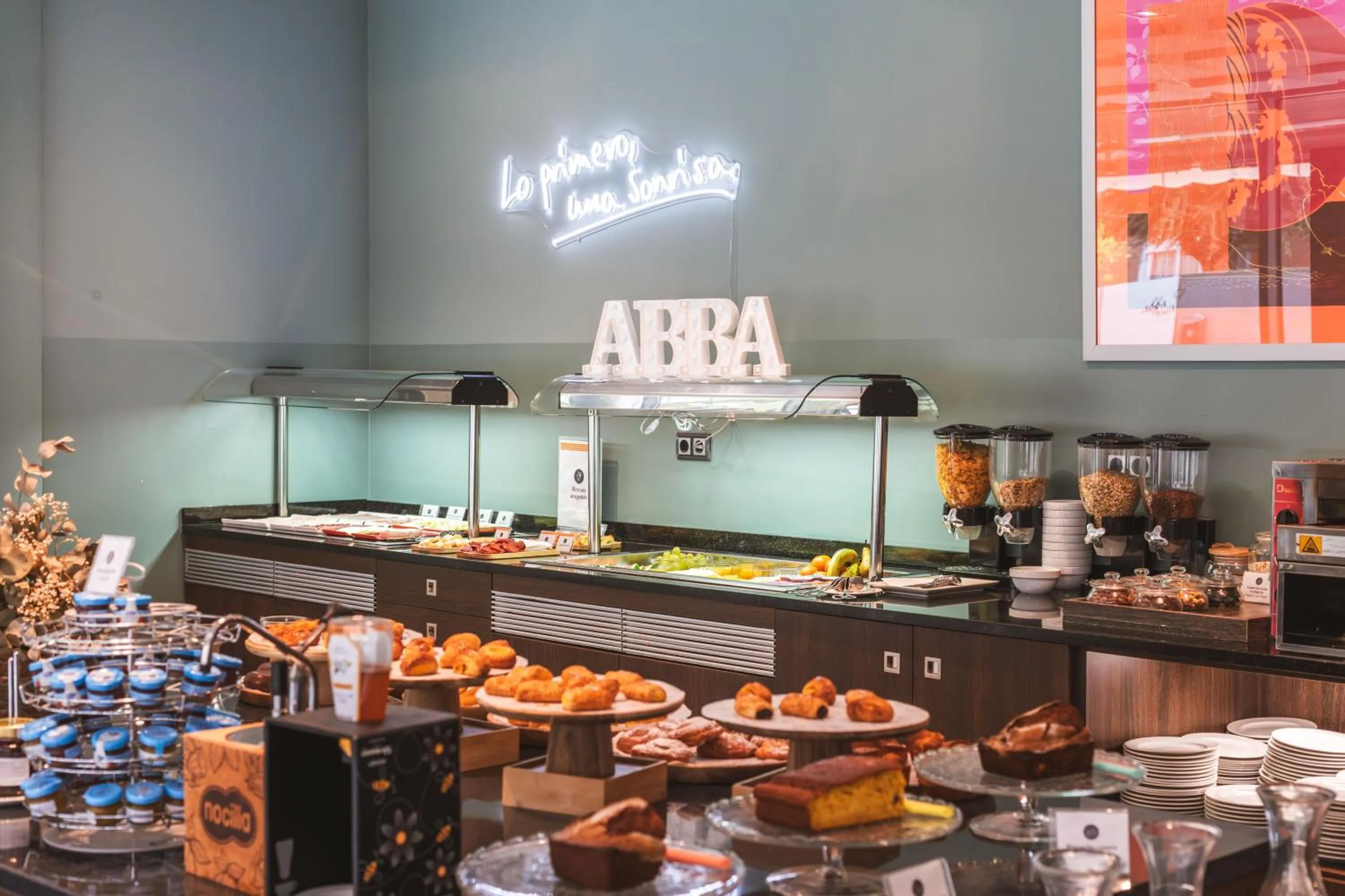 Buffet breakfast in Abba Huesca