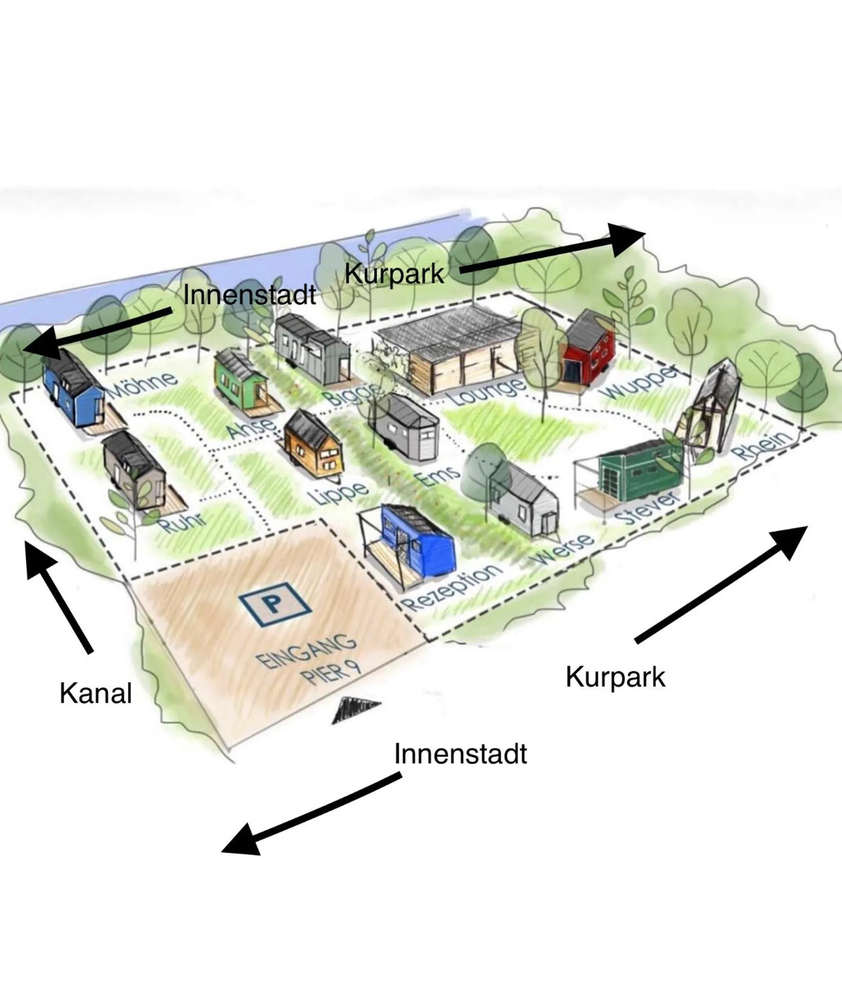 Tiny House Wupper im PIER9 Tiny House Hotel