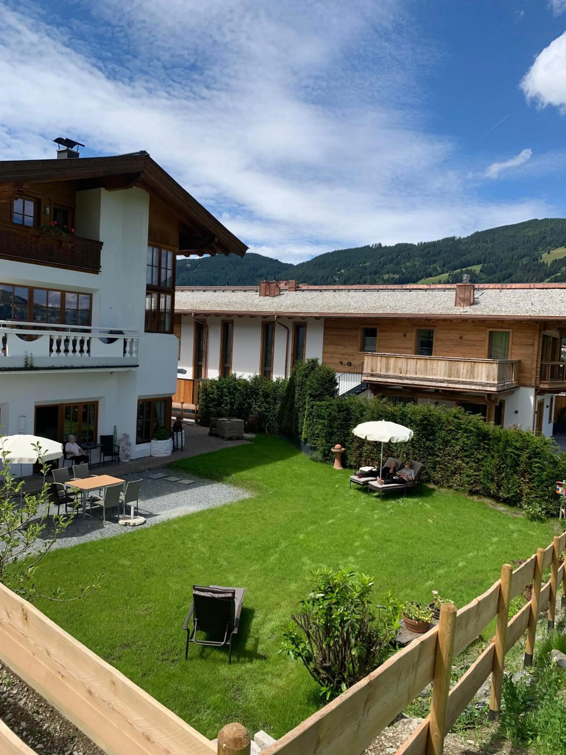 Garden view in Ferienhaus Willms am Gaisberg
