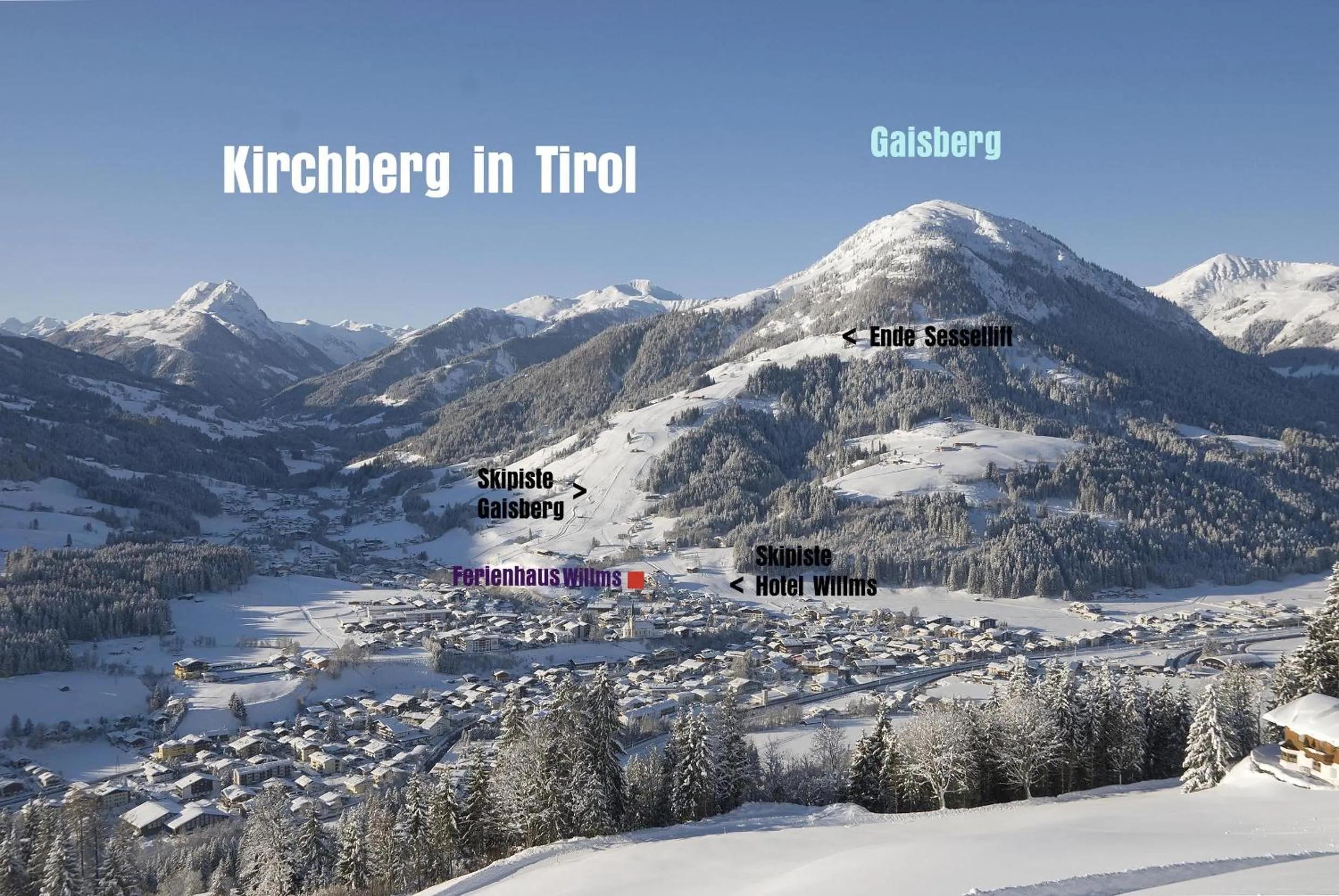 Mountain view in Ferienhaus Willms am Gaisberg