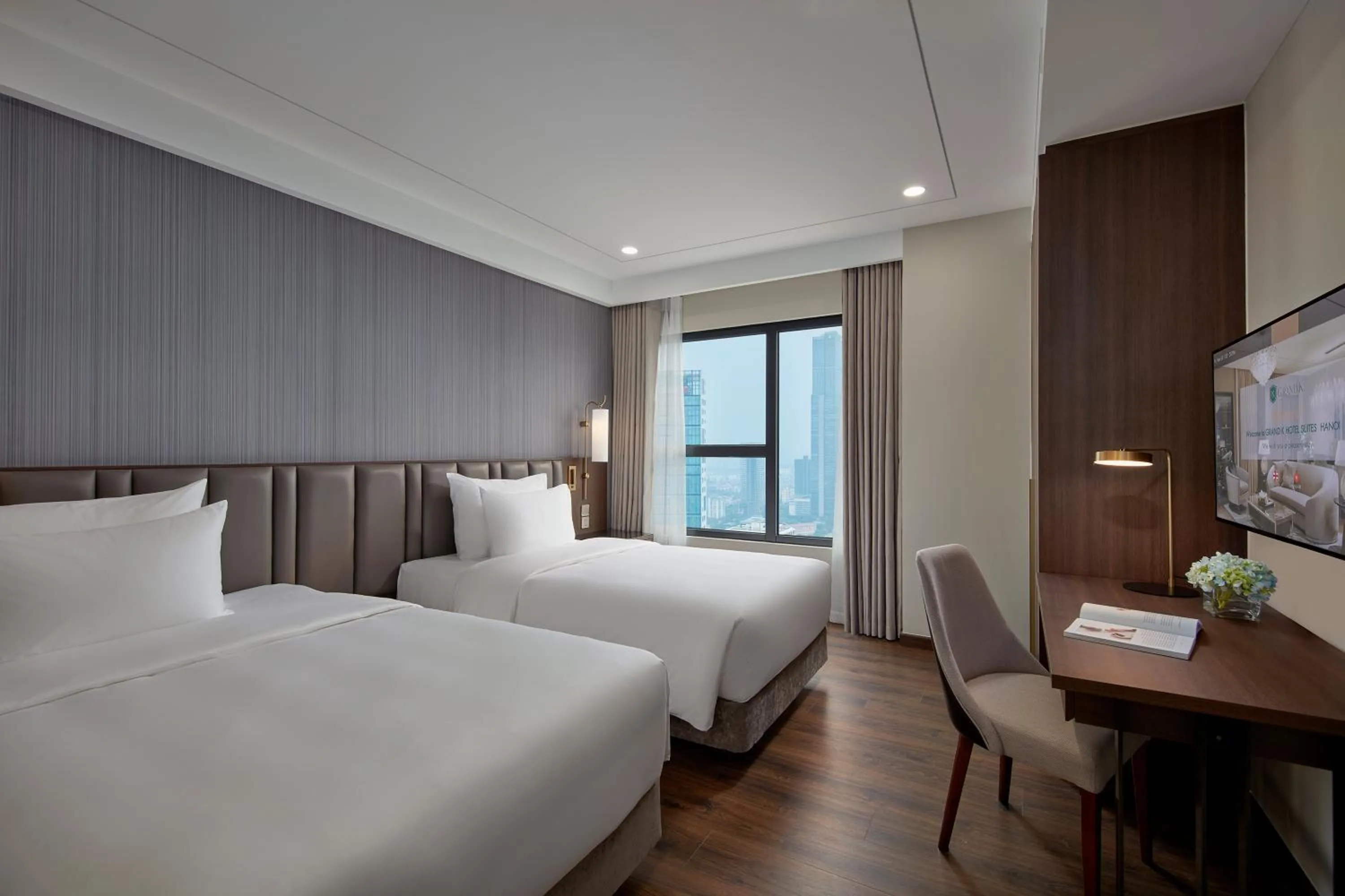 Bedroom, Bed in Grand K Hotel Suites Hanoi