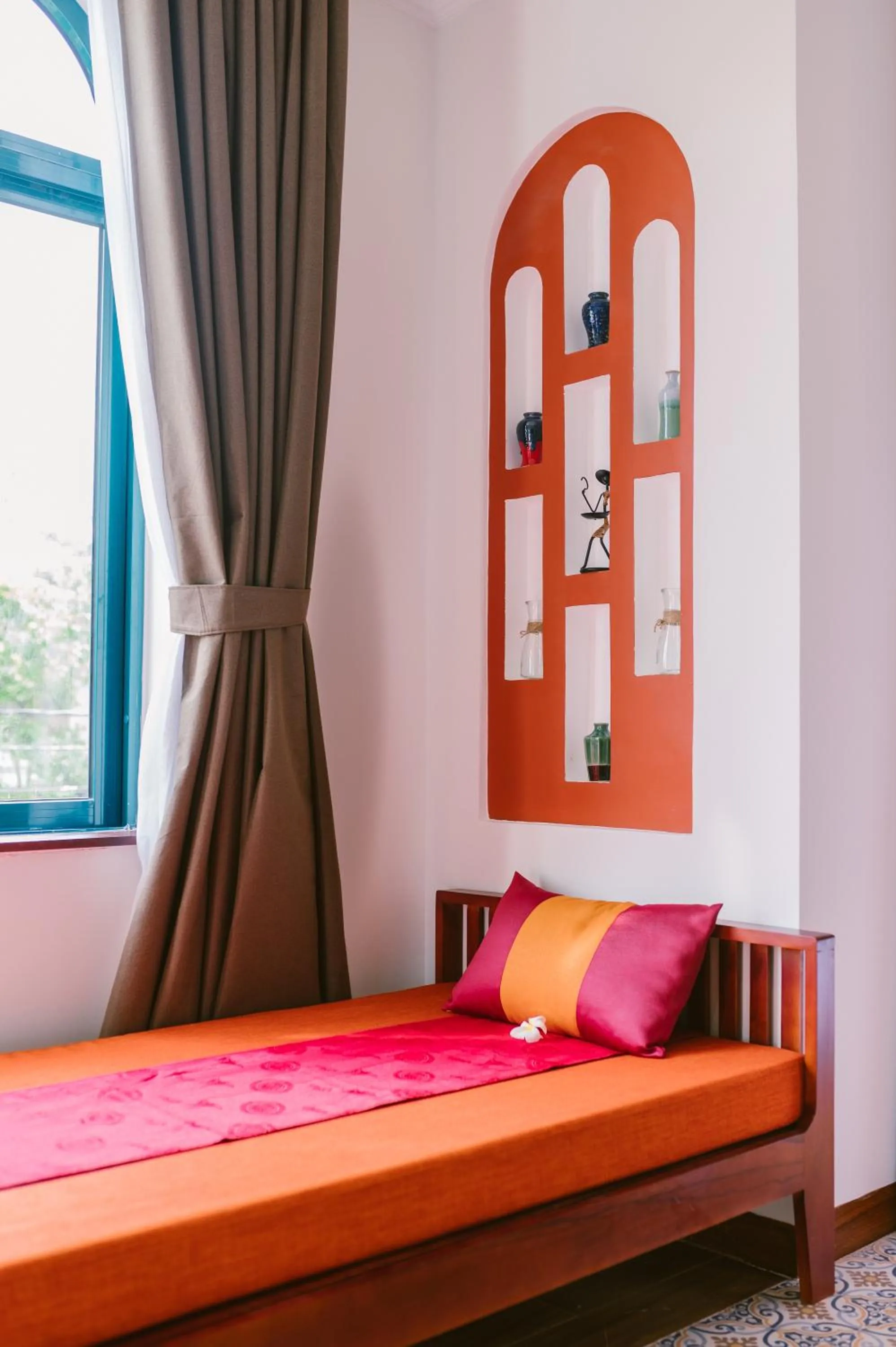 Bedroom, Bed in De'Colore Villa Hoi An