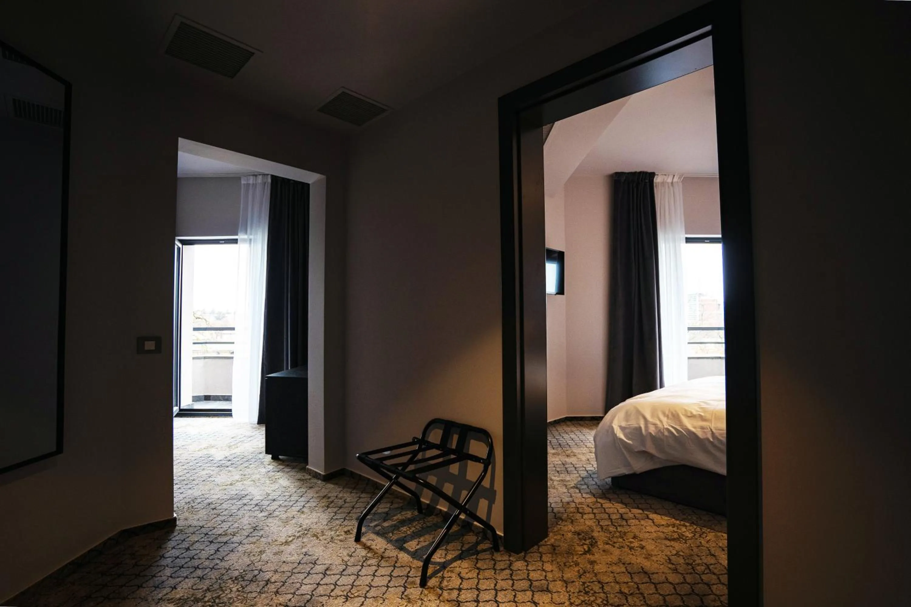 Bed in Hotel Cristal