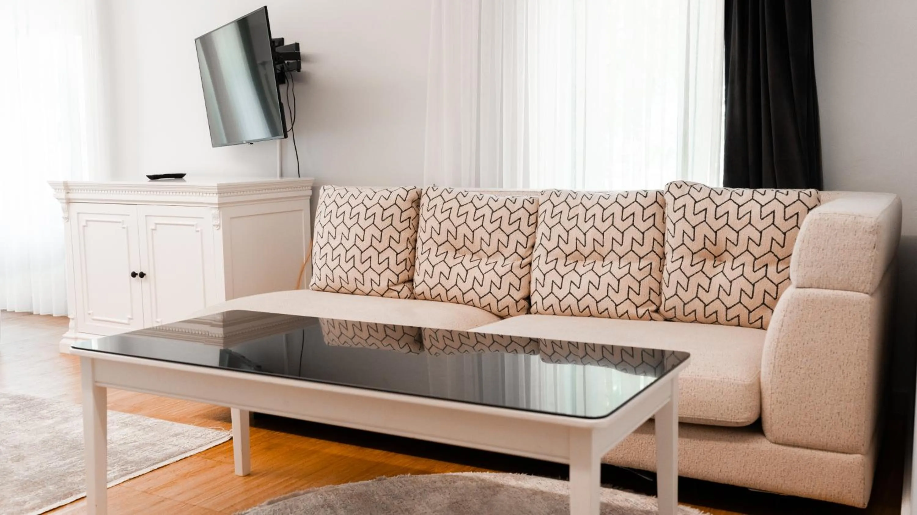 Seating area in DeCamondo Residence