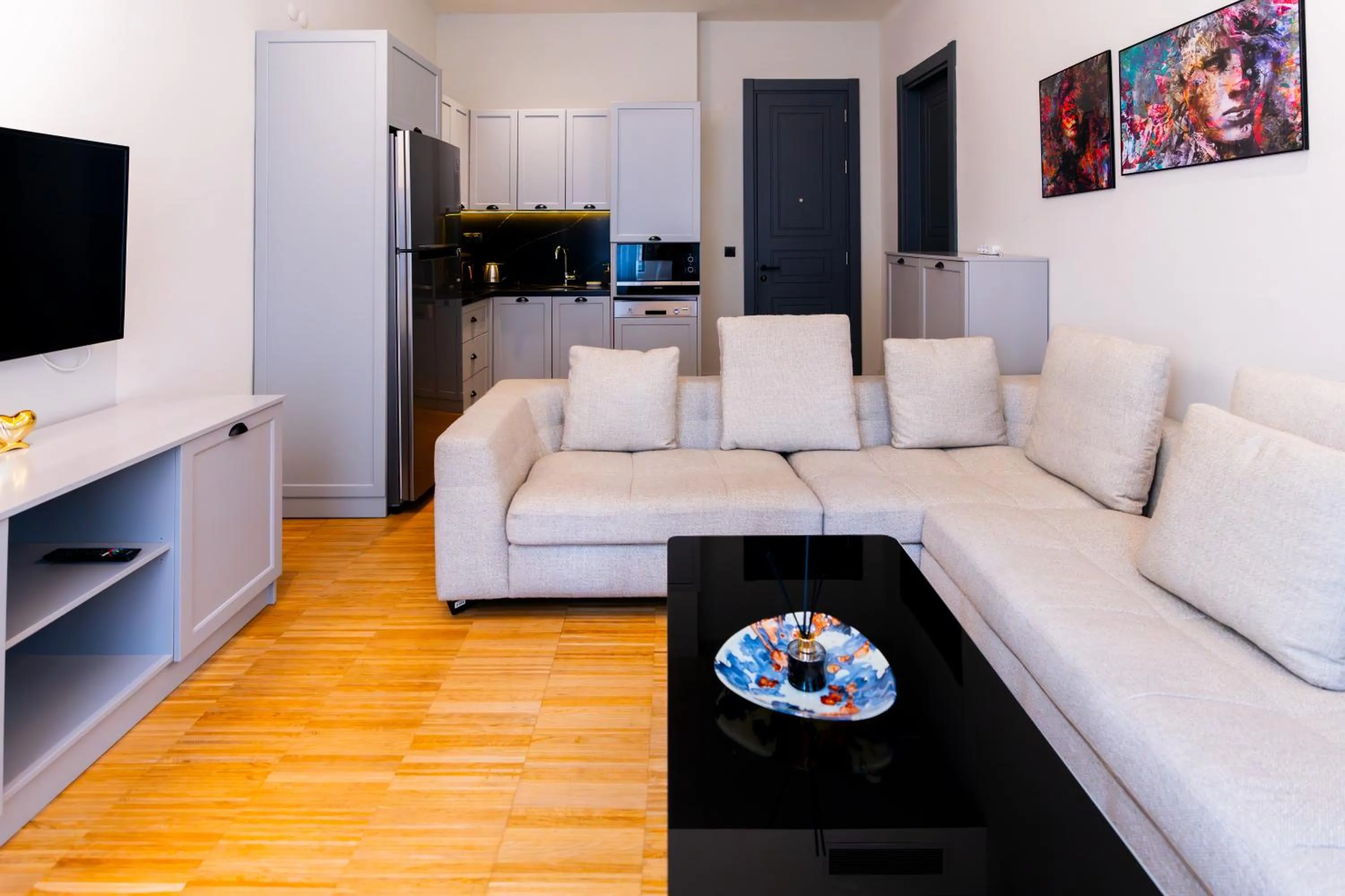 Seating area in DeCamondo Residence