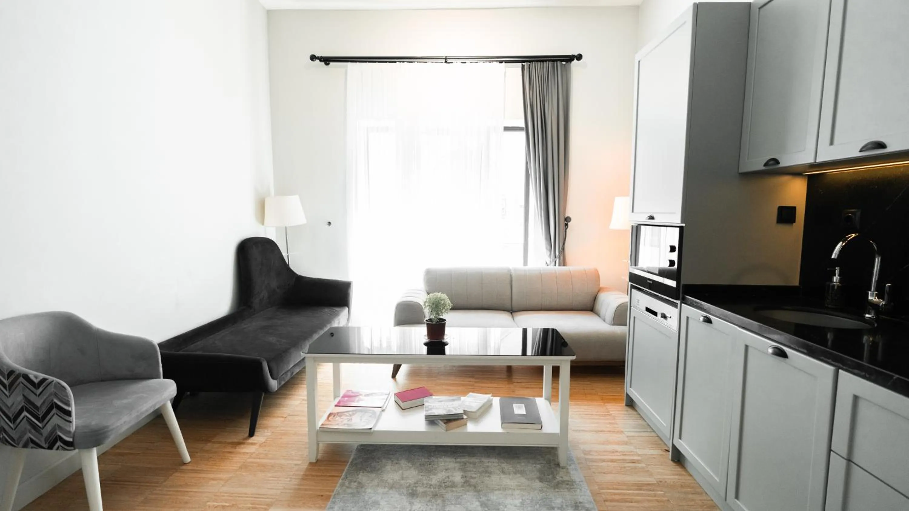 Seating area in DeCamondo Residence