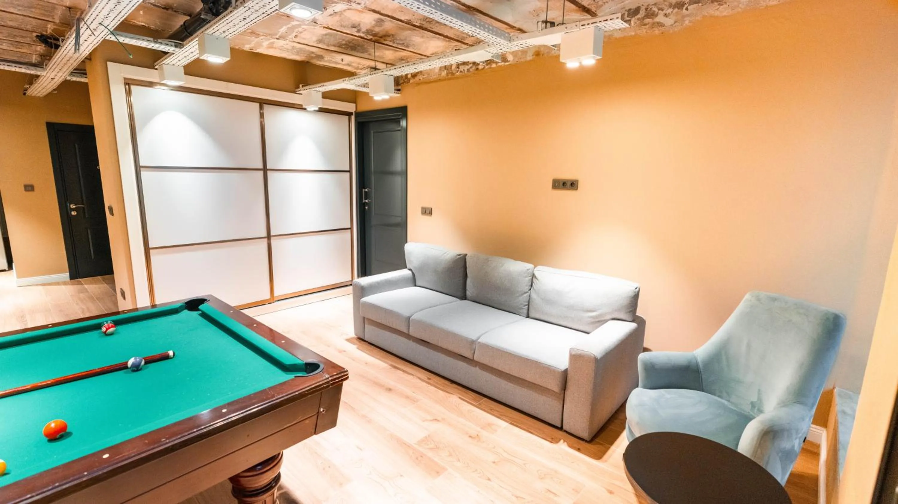 Seating area in DeCamondo Residence