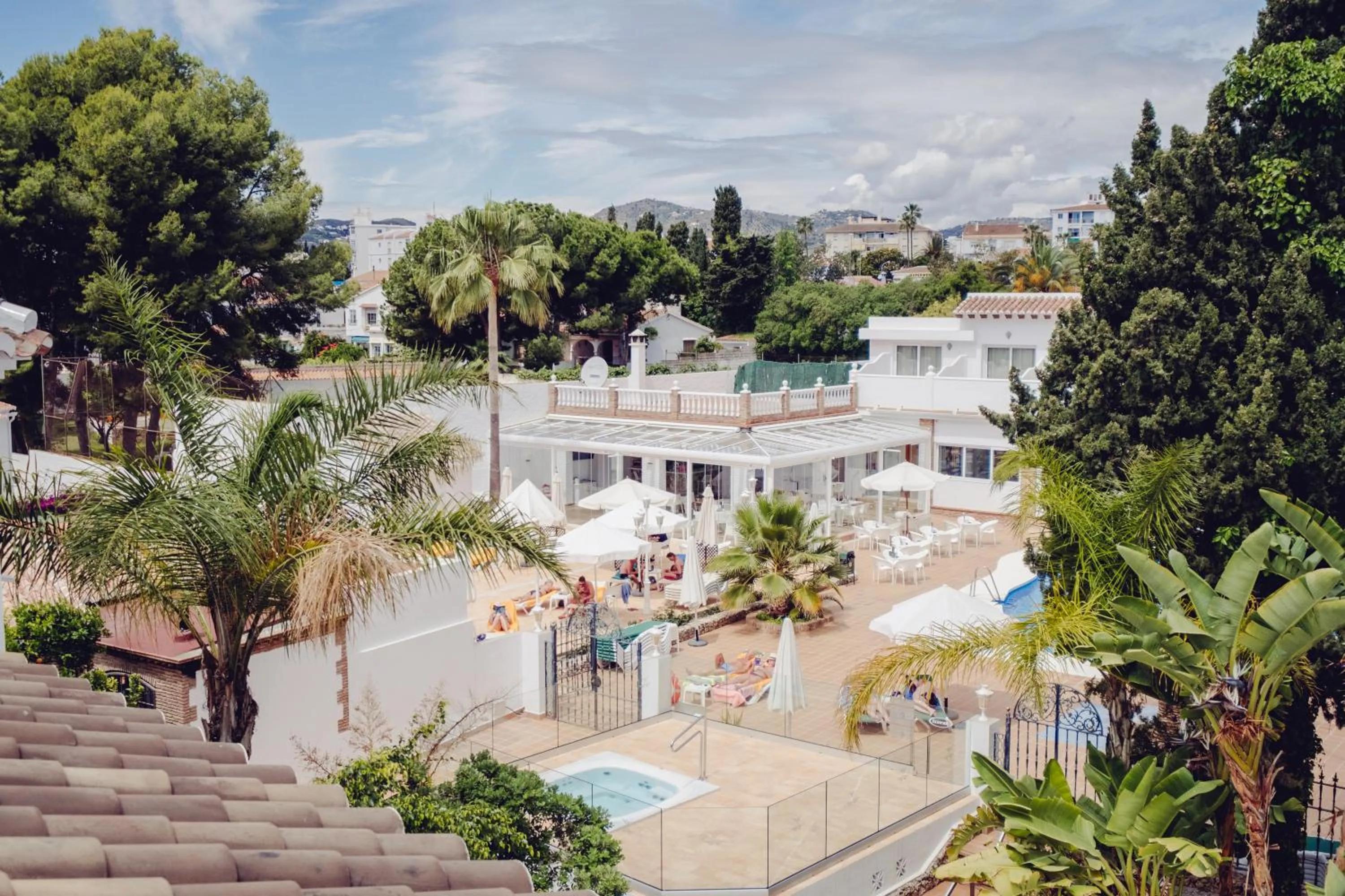 Garden view in Hotel Villa Flamenca