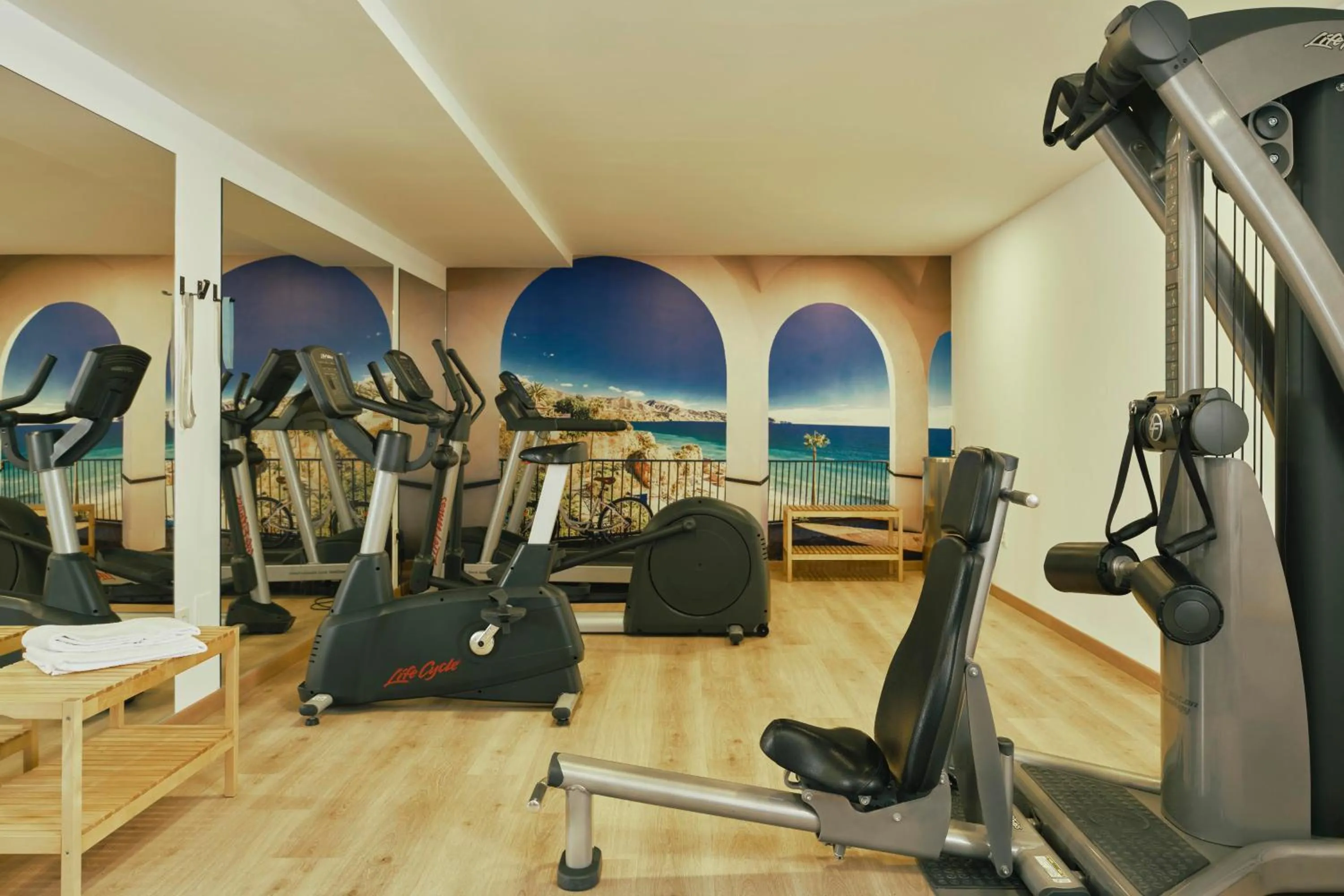 Fitness centre/facilities in Beneste Villa Flamenca Hotel