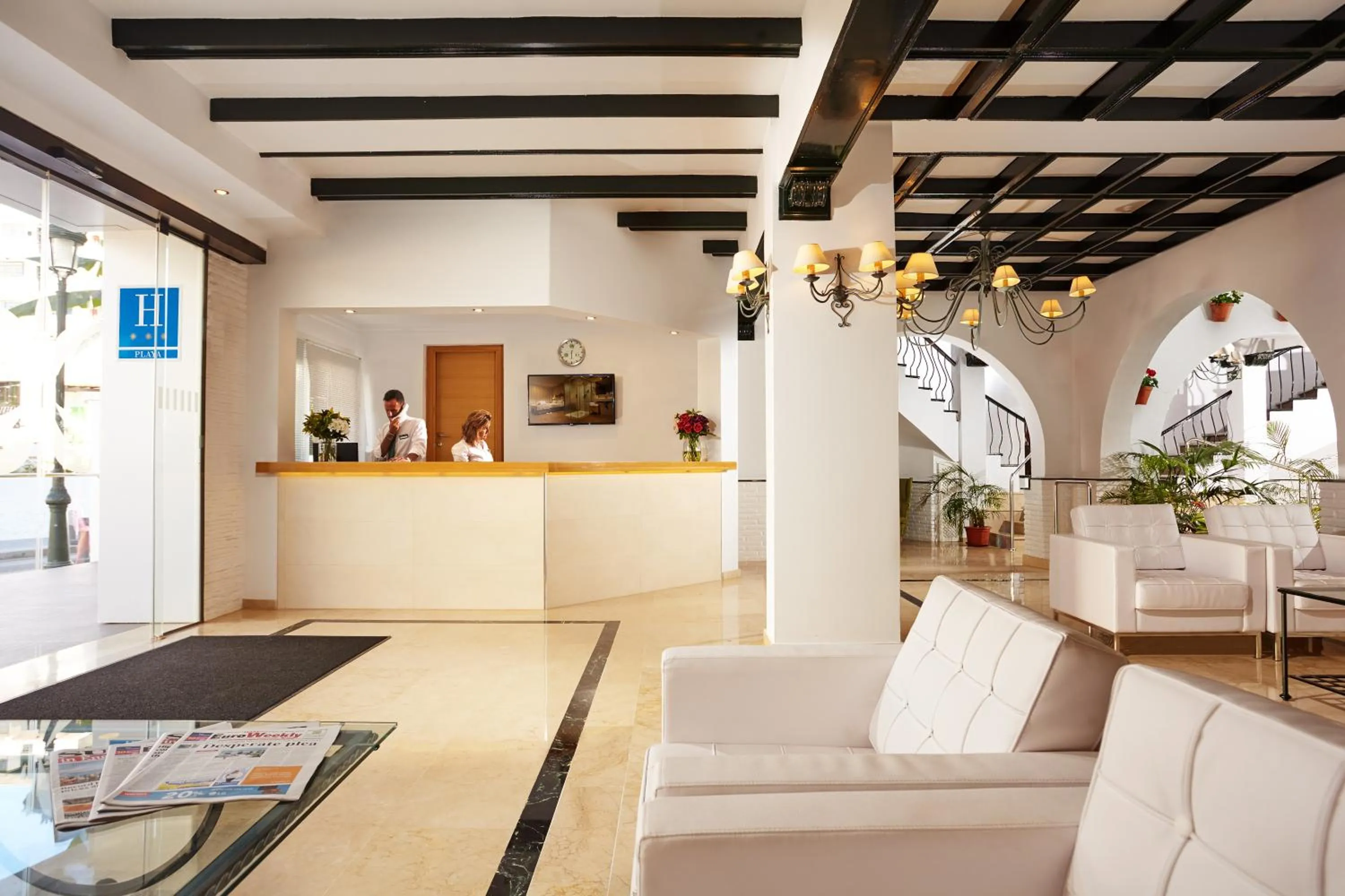 Lobby or reception in Hotel Villa Flamenca