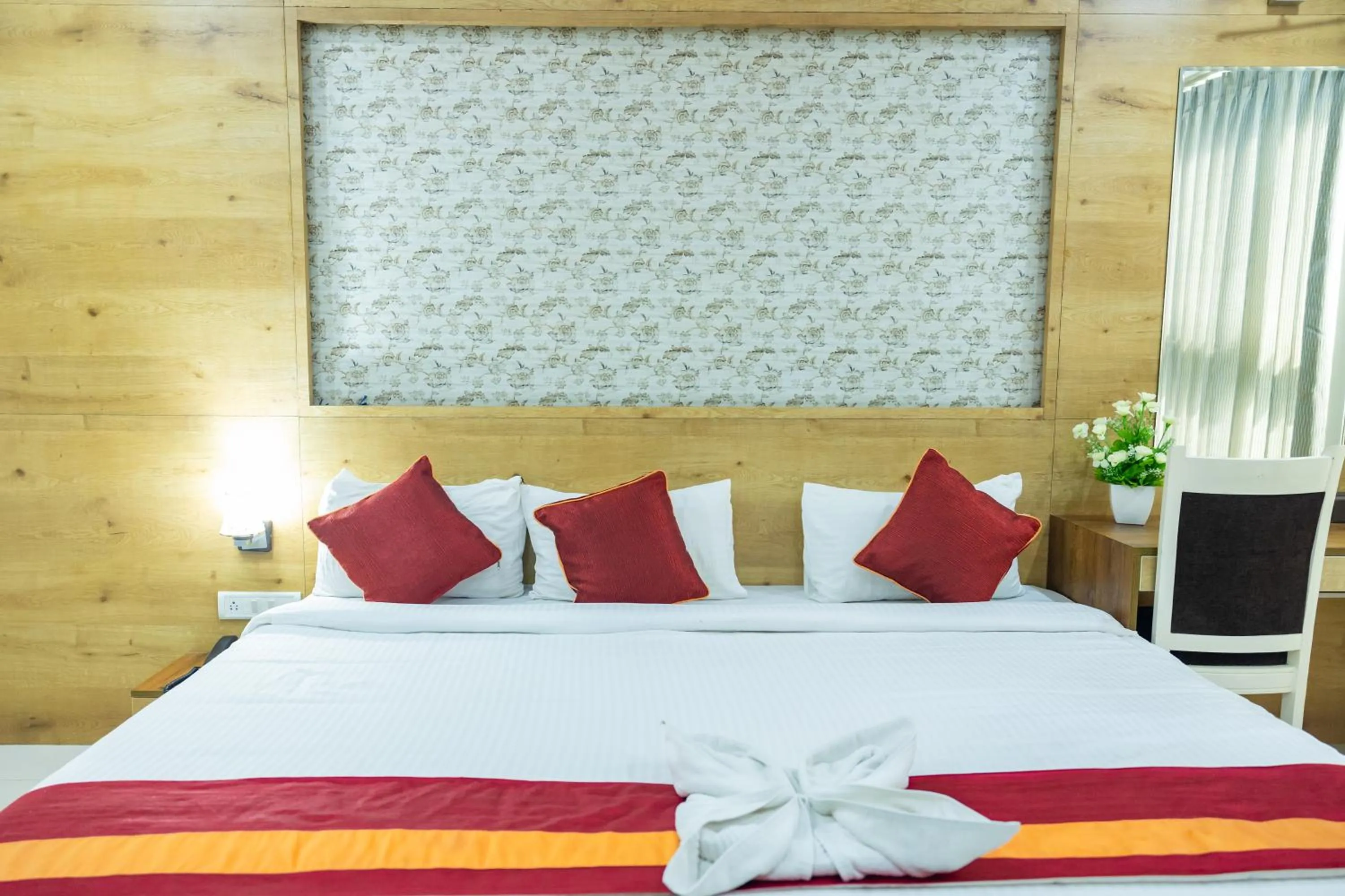 View (from property/room), Bed in Ishwerya Suites