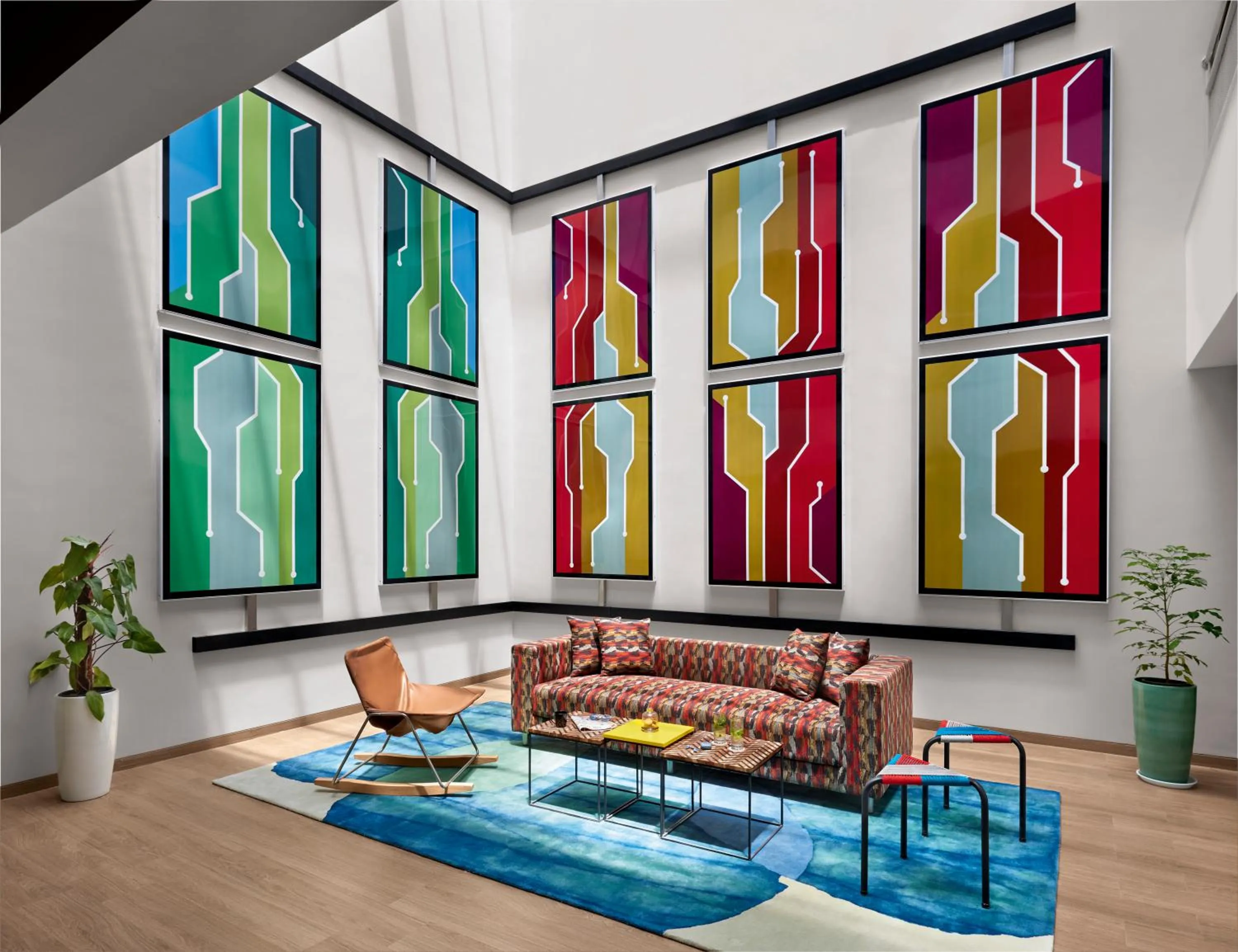 Seating area in Ginger Chennai OMR