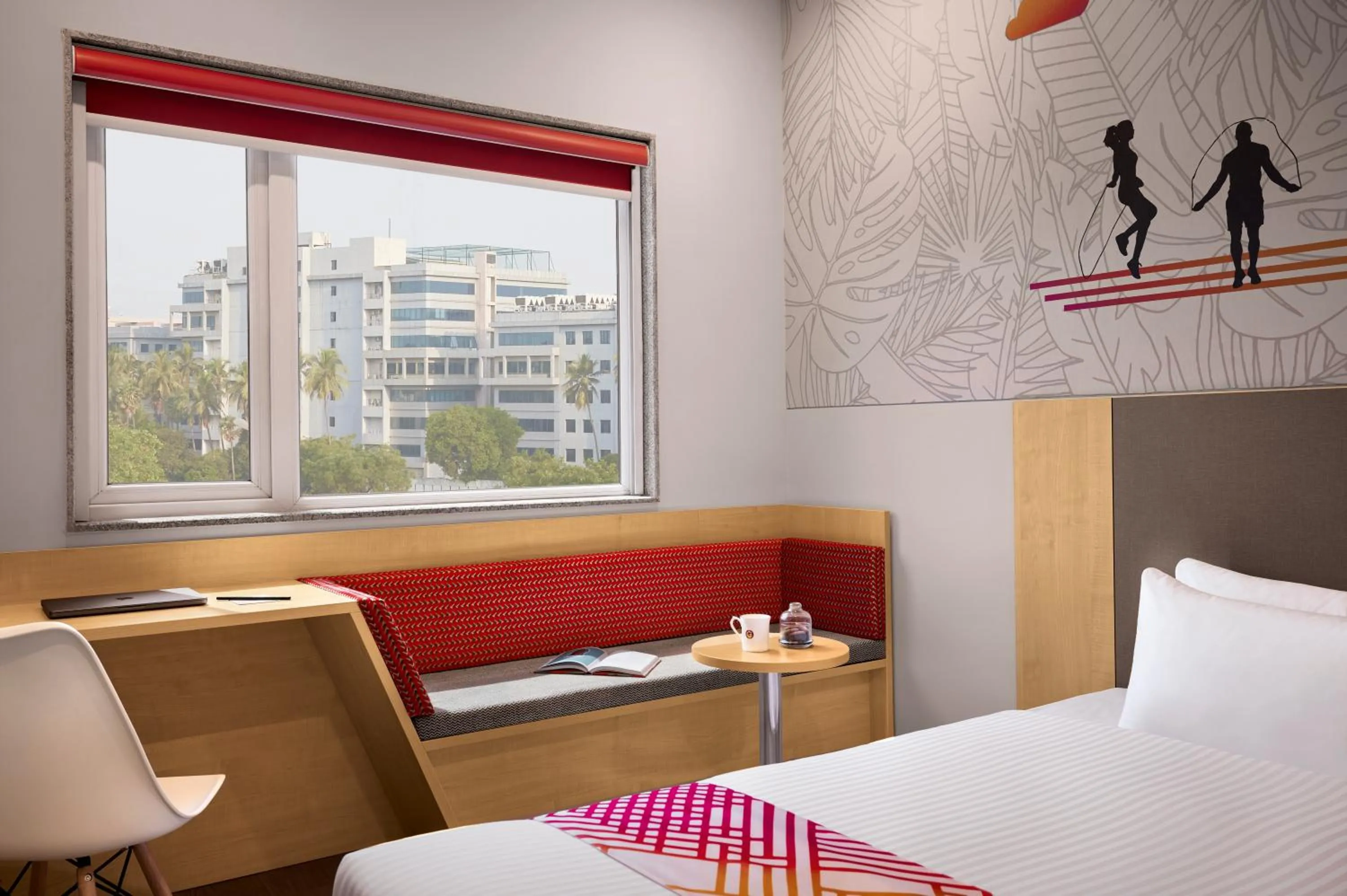 City view, Bed in Ginger Chennai OMR