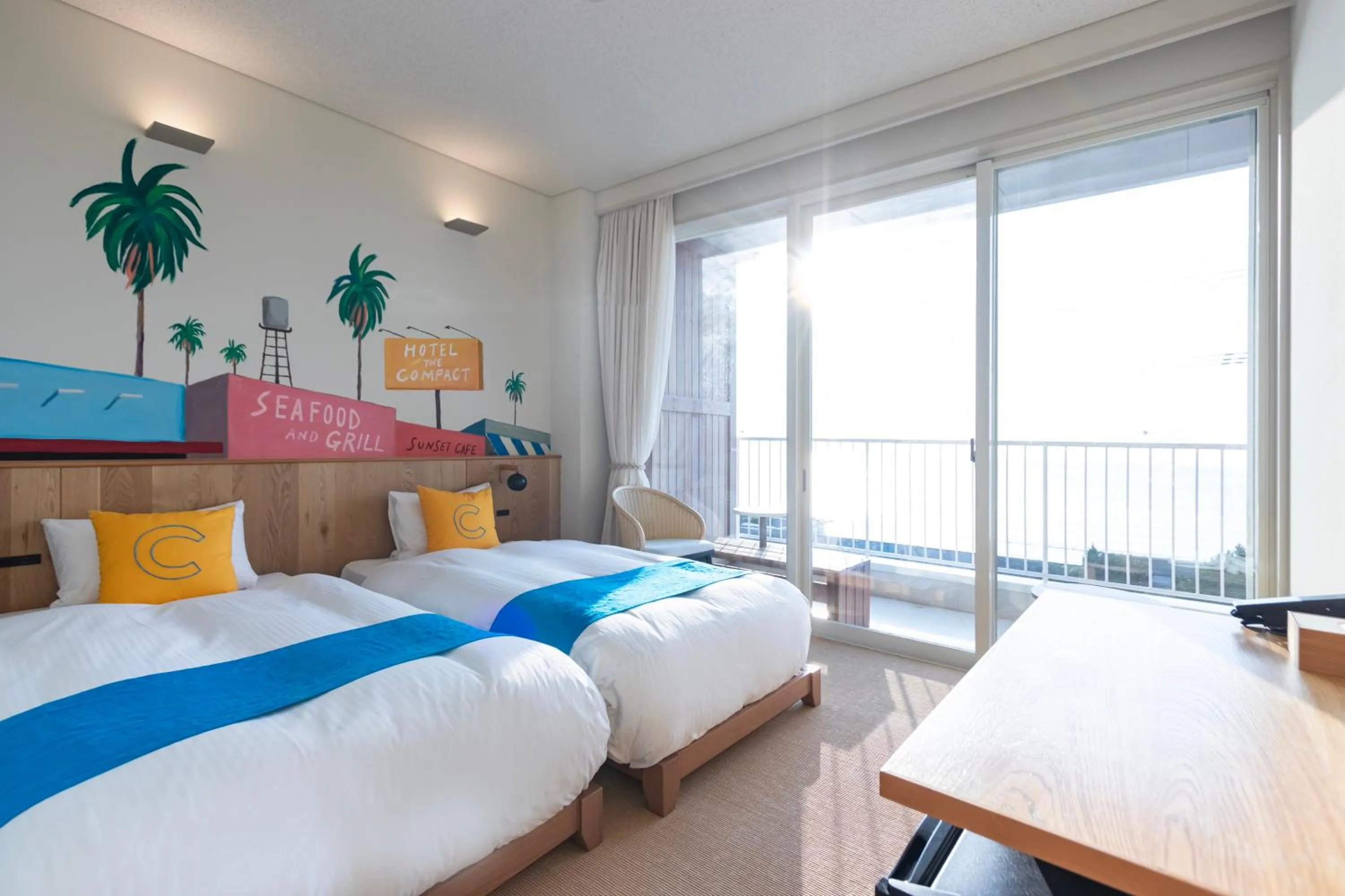 Photo of the whole room, Bed in KAMOME SLOW HOTEL the COMPACT