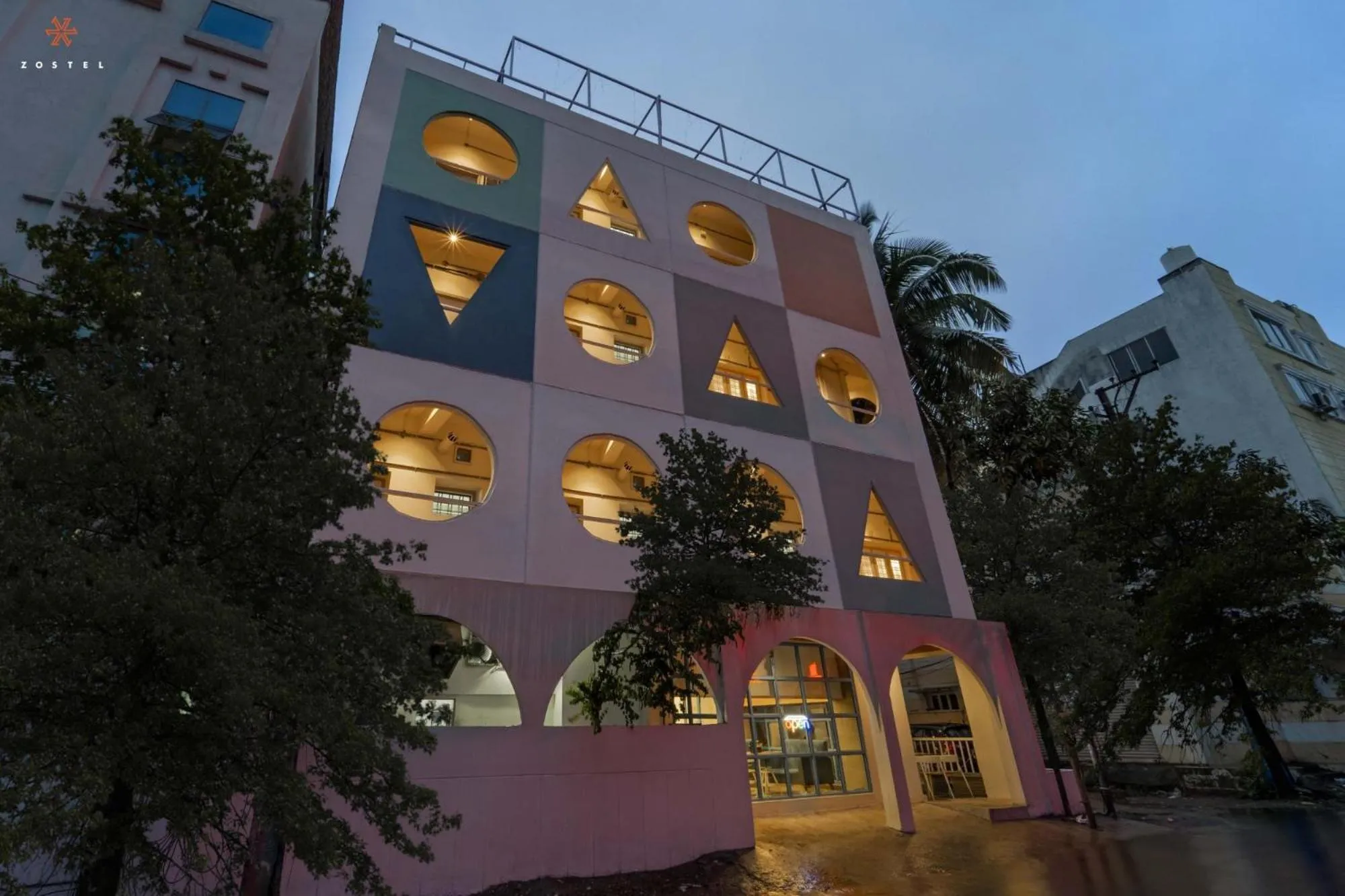 Property building in Zostel Hyderabad