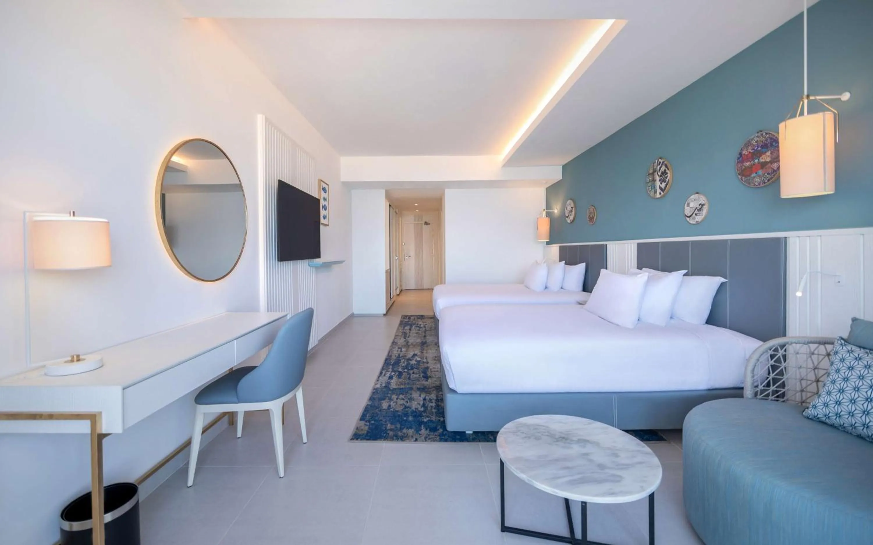 Bedroom, Bed in Hilton Skanes Monastir Beach Resort