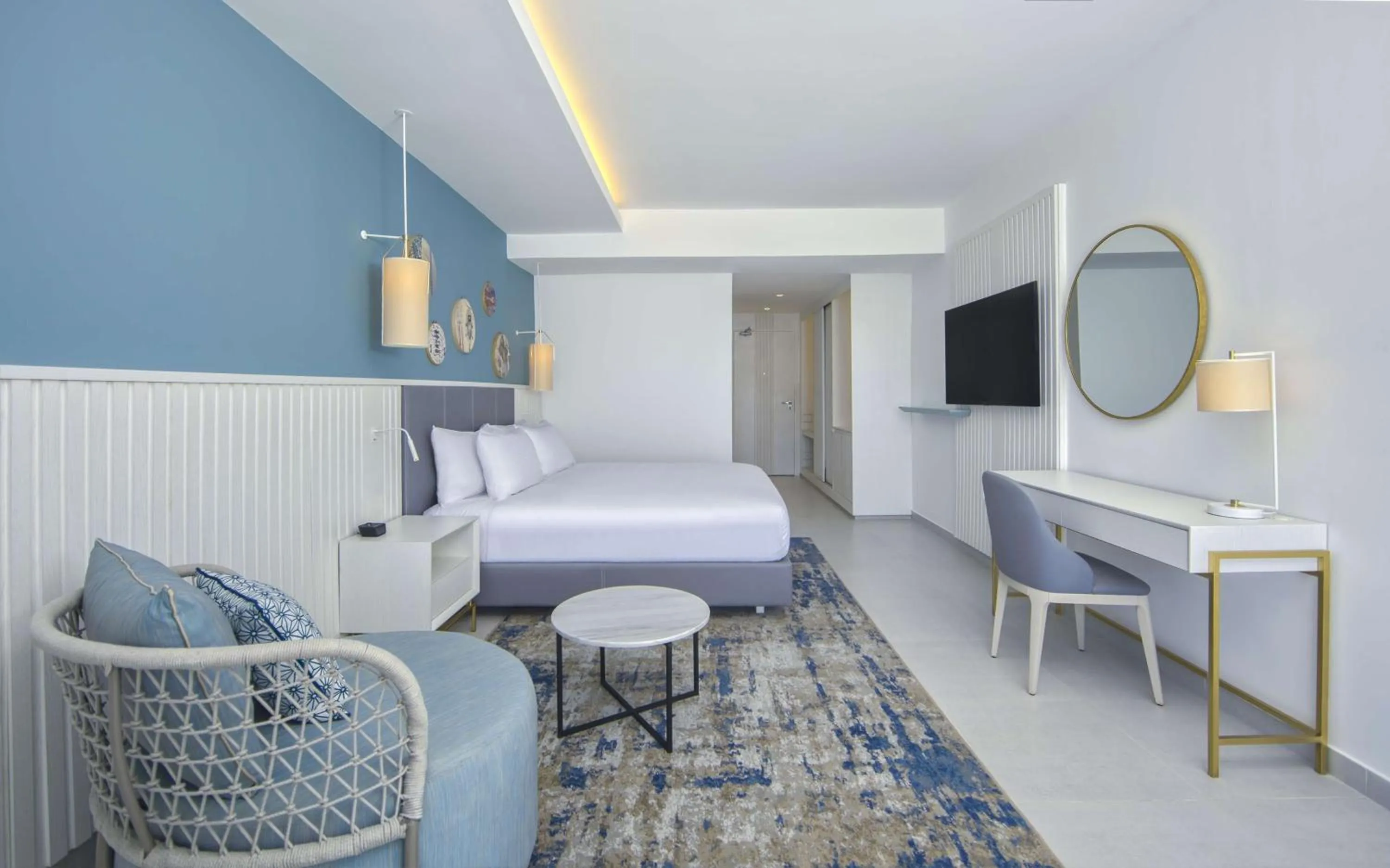 Bedroom, Bed in Hilton Skanes Monastir Beach Resort