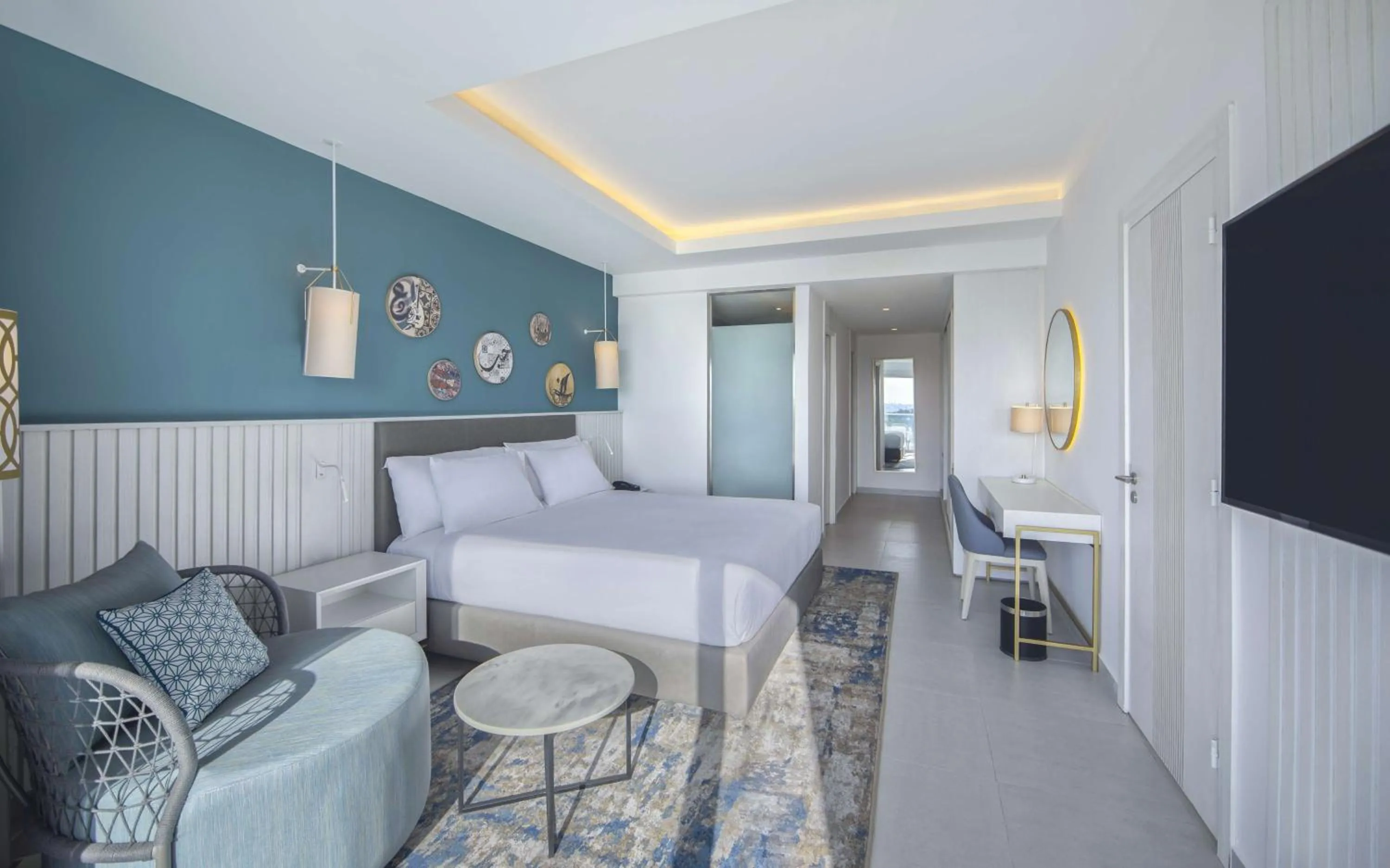 Bedroom, Bed in Hilton Skanes Monastir Beach Resort