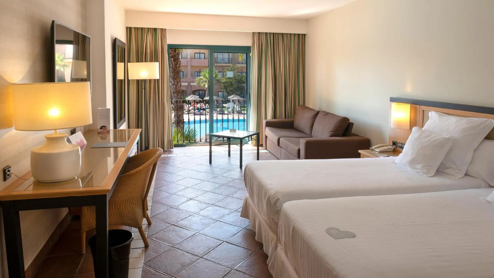 View (from property/room), Bed in Barceló Punta Umbría Mar