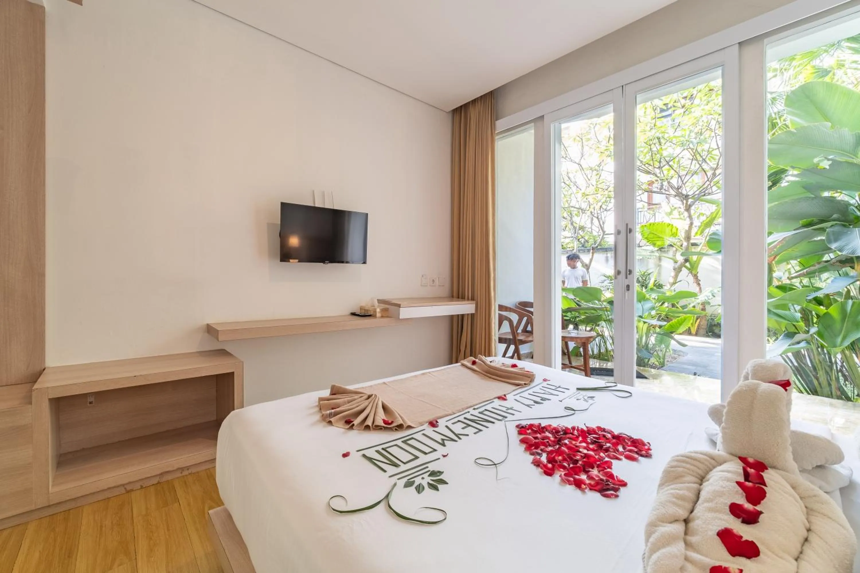 Bed in The Hita Apartement