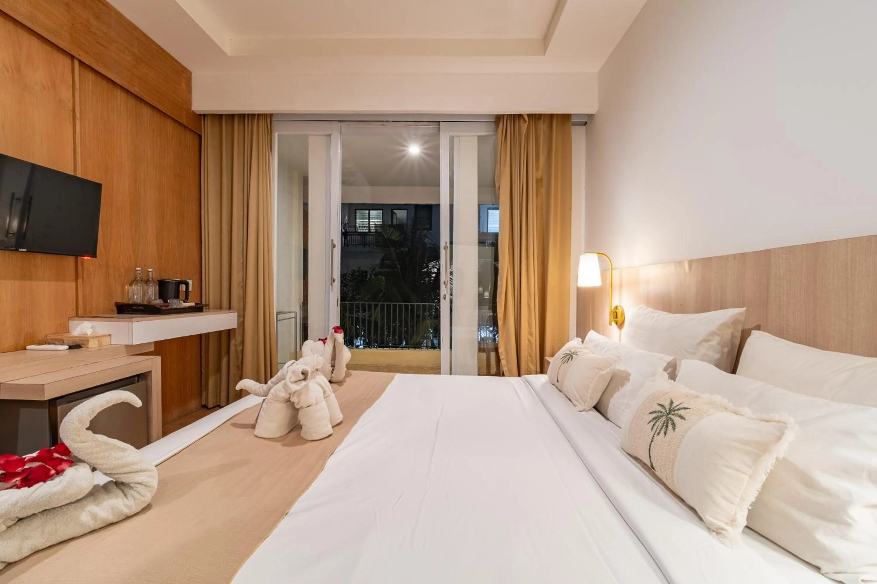 Bed in The Hita Apartement