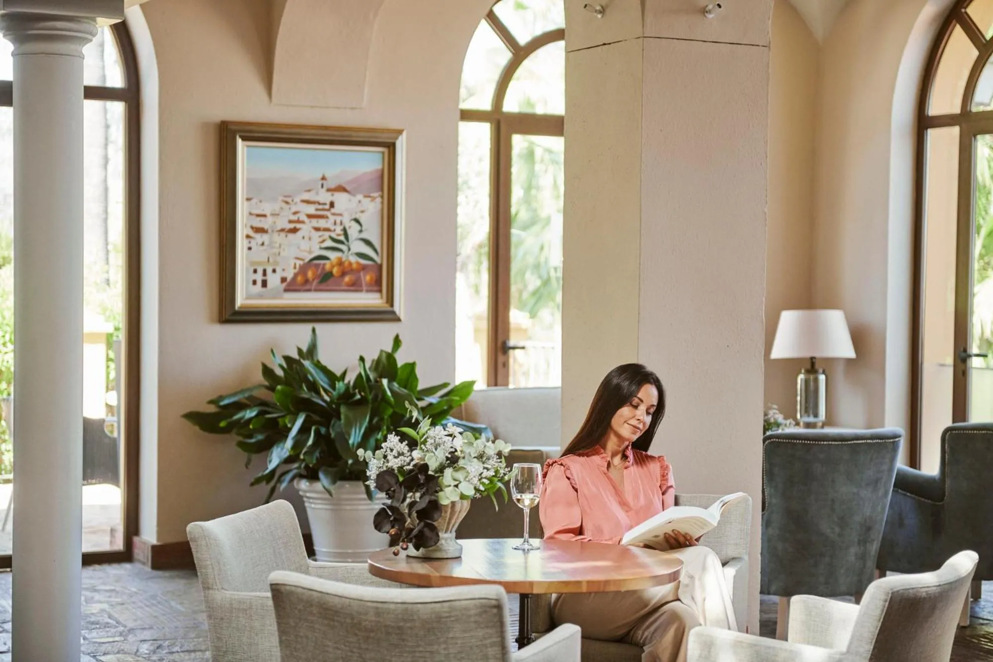 Patio in B bou Hotel La Viñuela & Spa