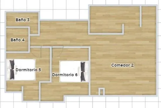 Floor plan in Anahuac Apartments by VH