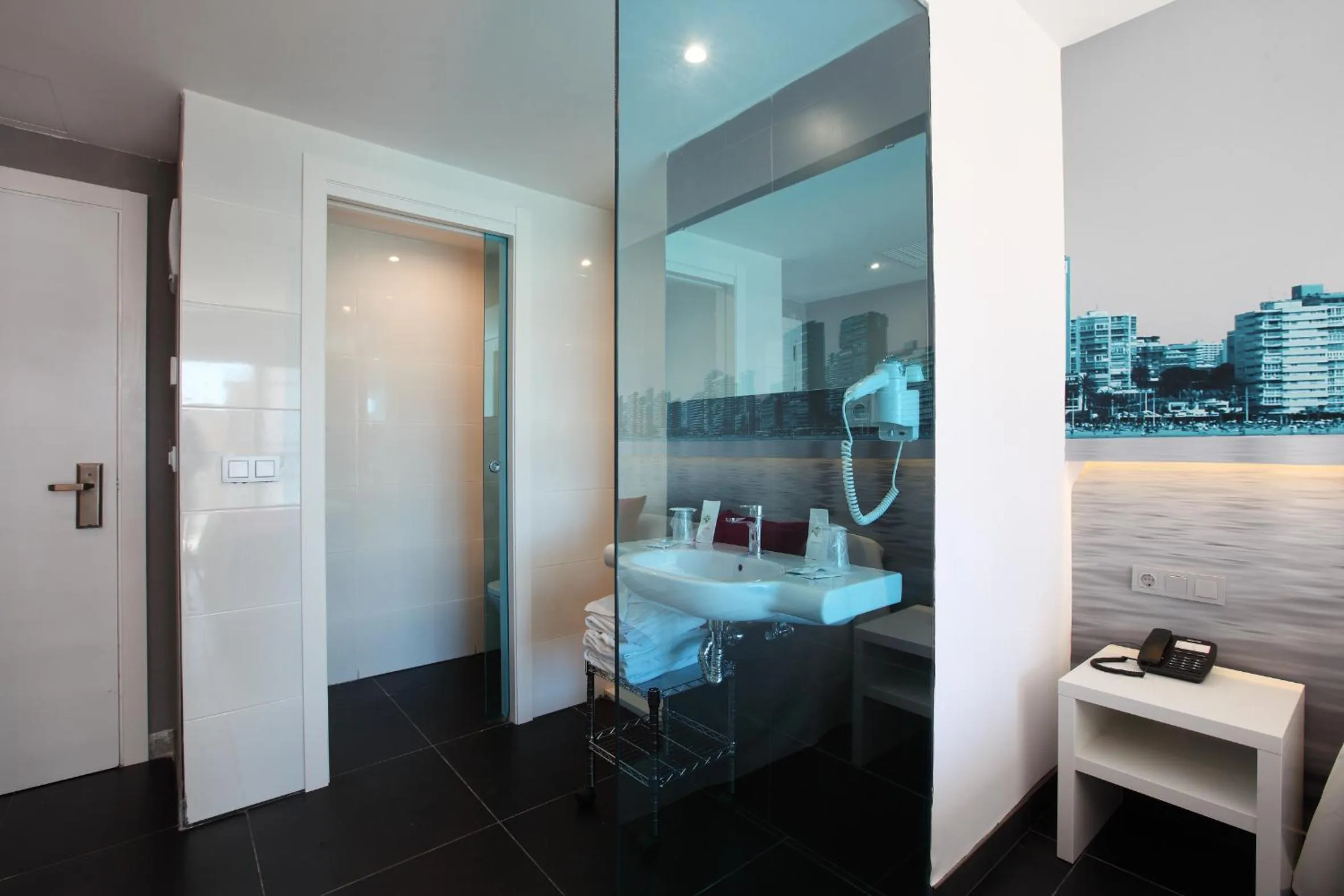 Bathroom, Bed in Hotel Agua Azul - Adults Only