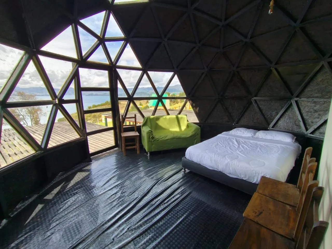 Bed in HOTEL TOTA ELISEO PLAYA BLANCA LAGO DE TOTA