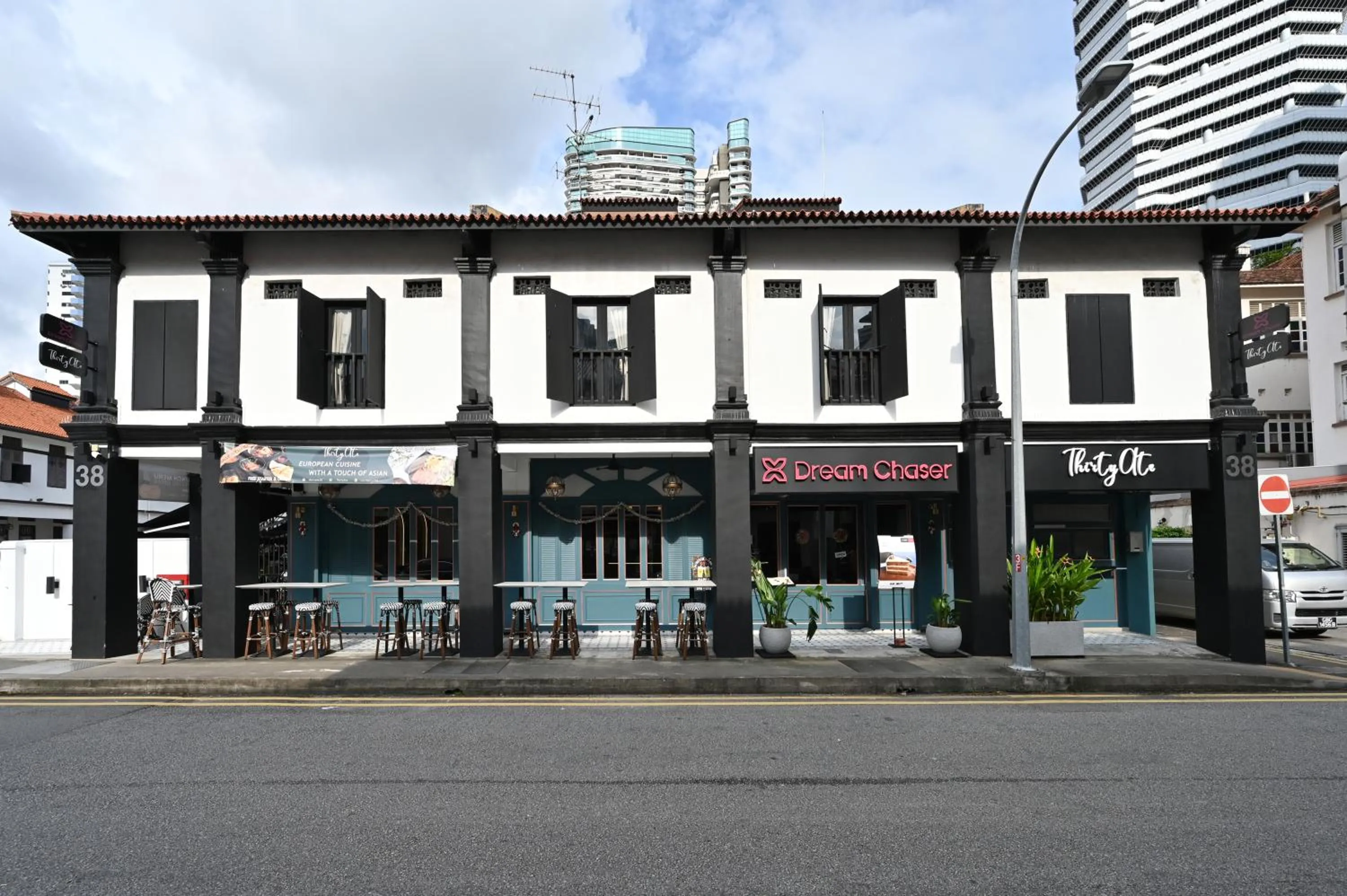 Property building in Dream Chaser Boutique Capsule Hotel