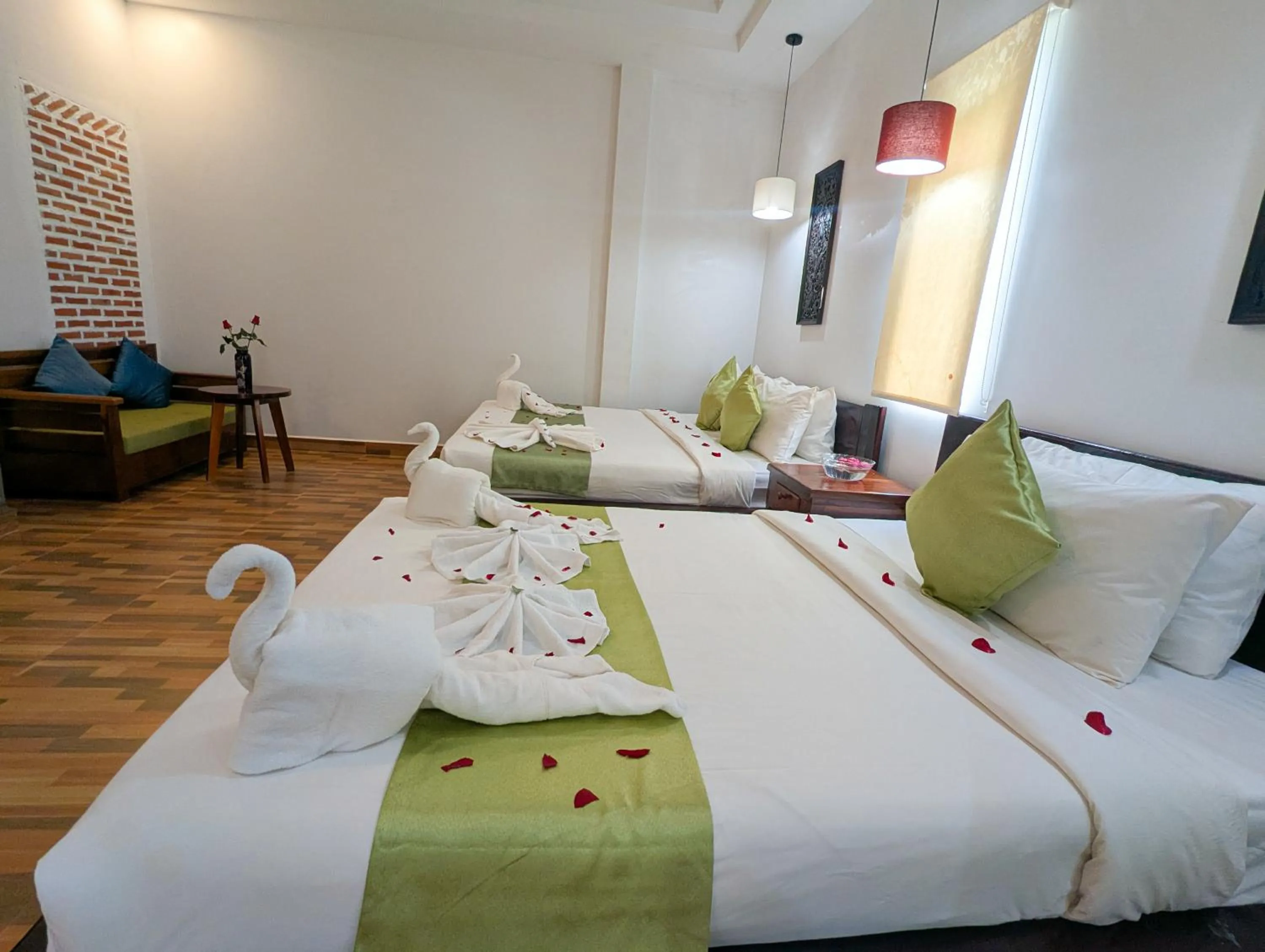 Bed in Nina Angkor Residence