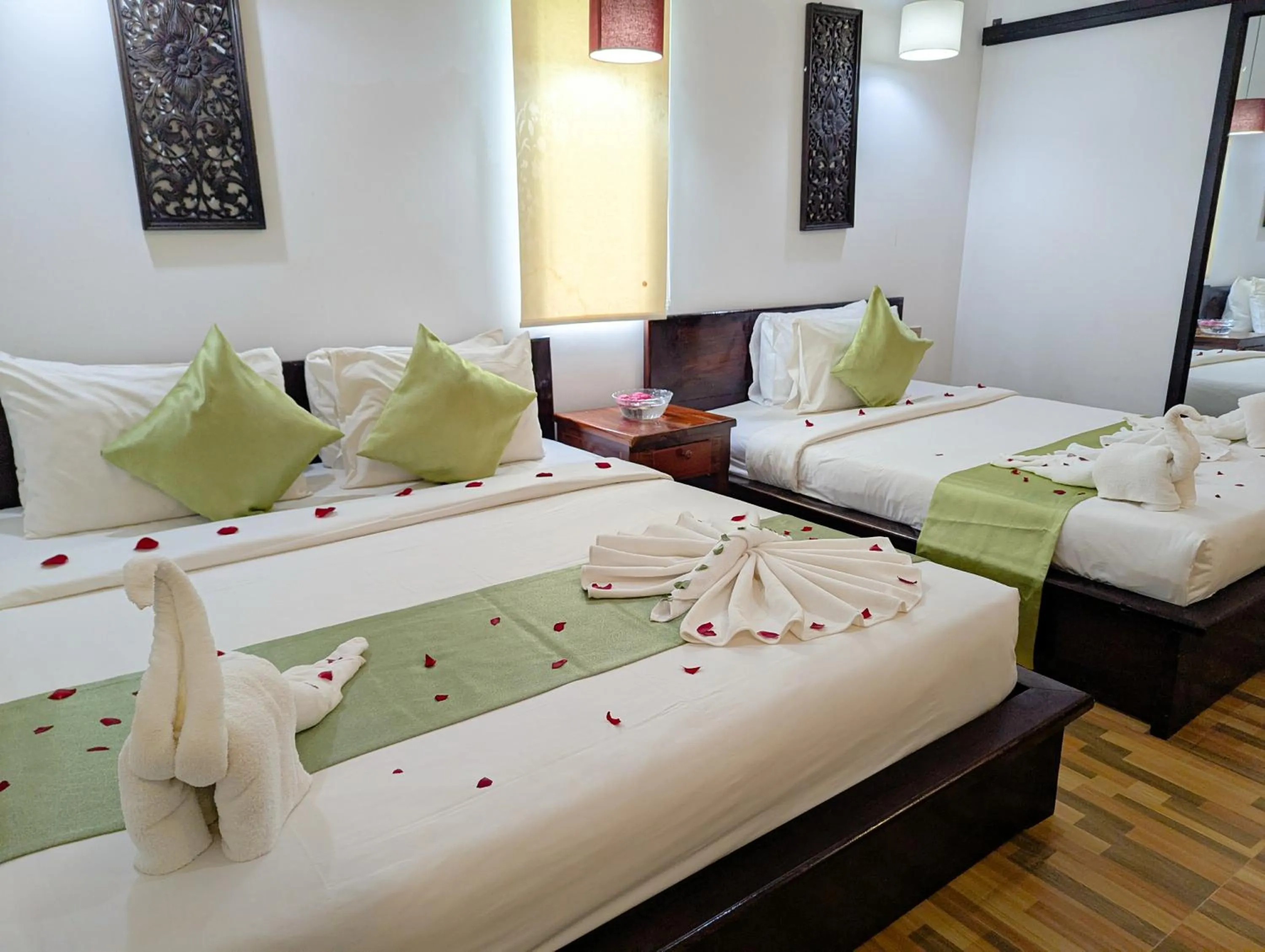 Bed in Nina Angkor Residence