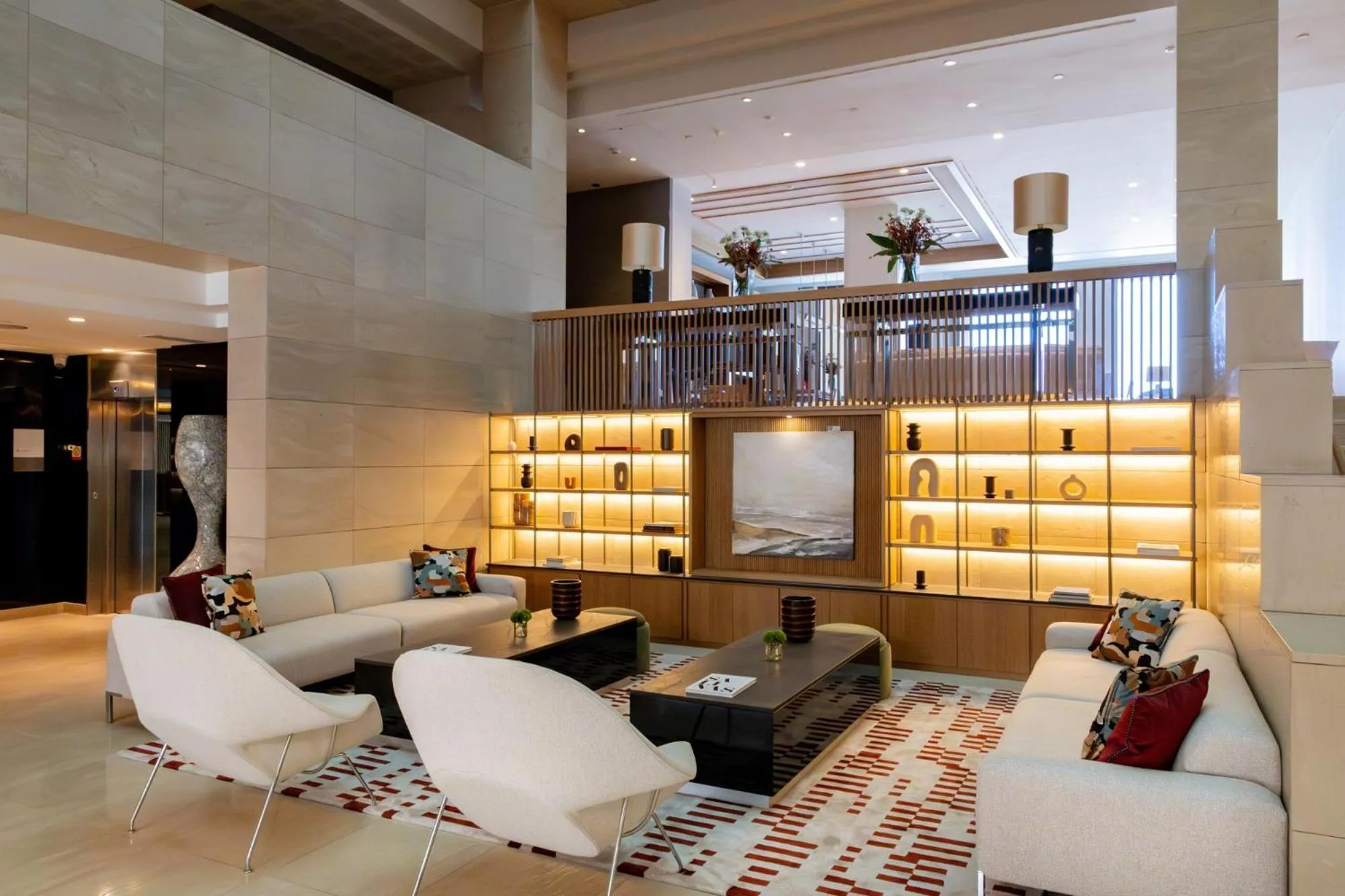 Lobby or reception in Hotel Miramar Barcelona GL