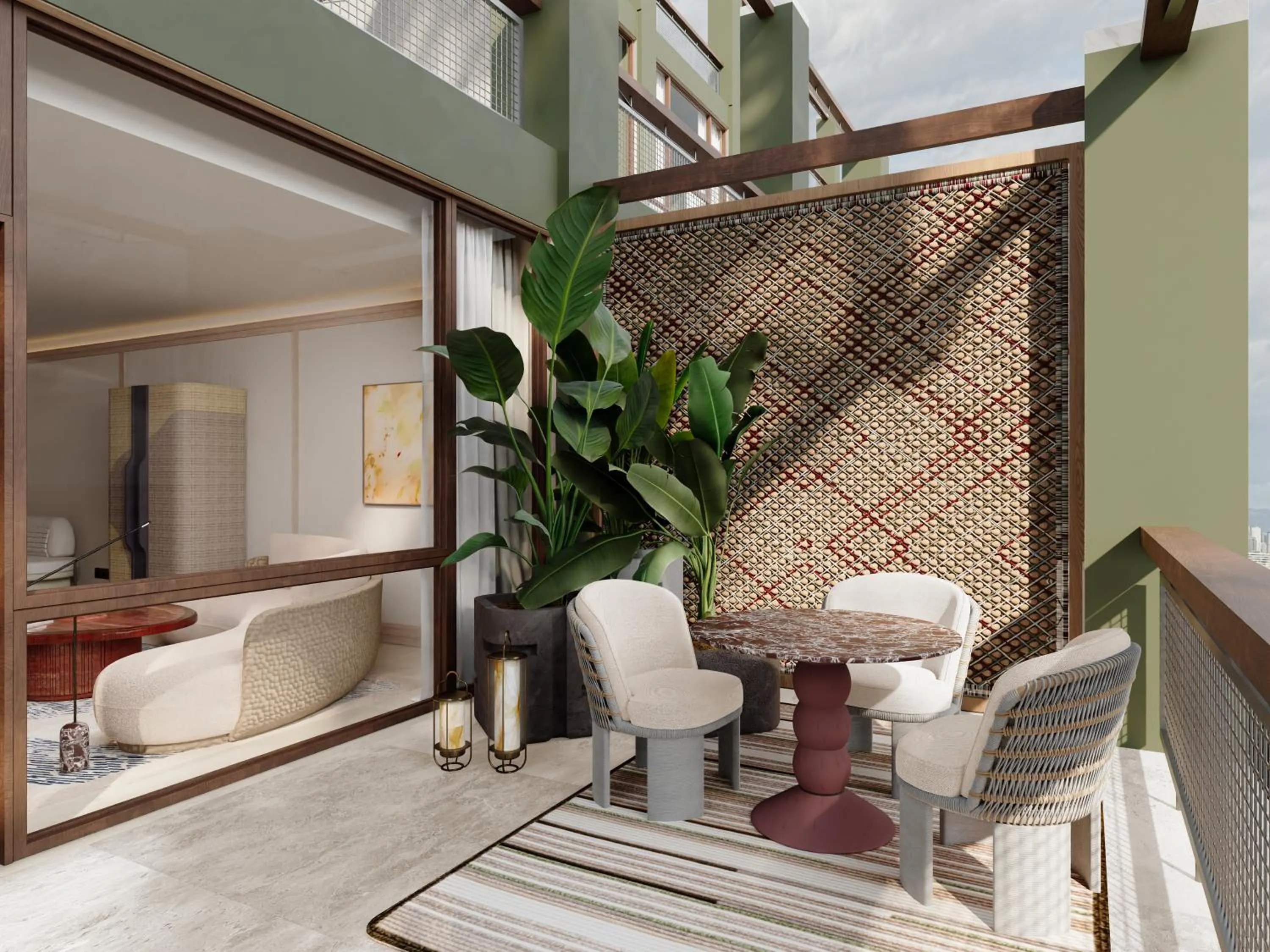 Balcony/Terrace in Hotel Miramar Barcelona GL