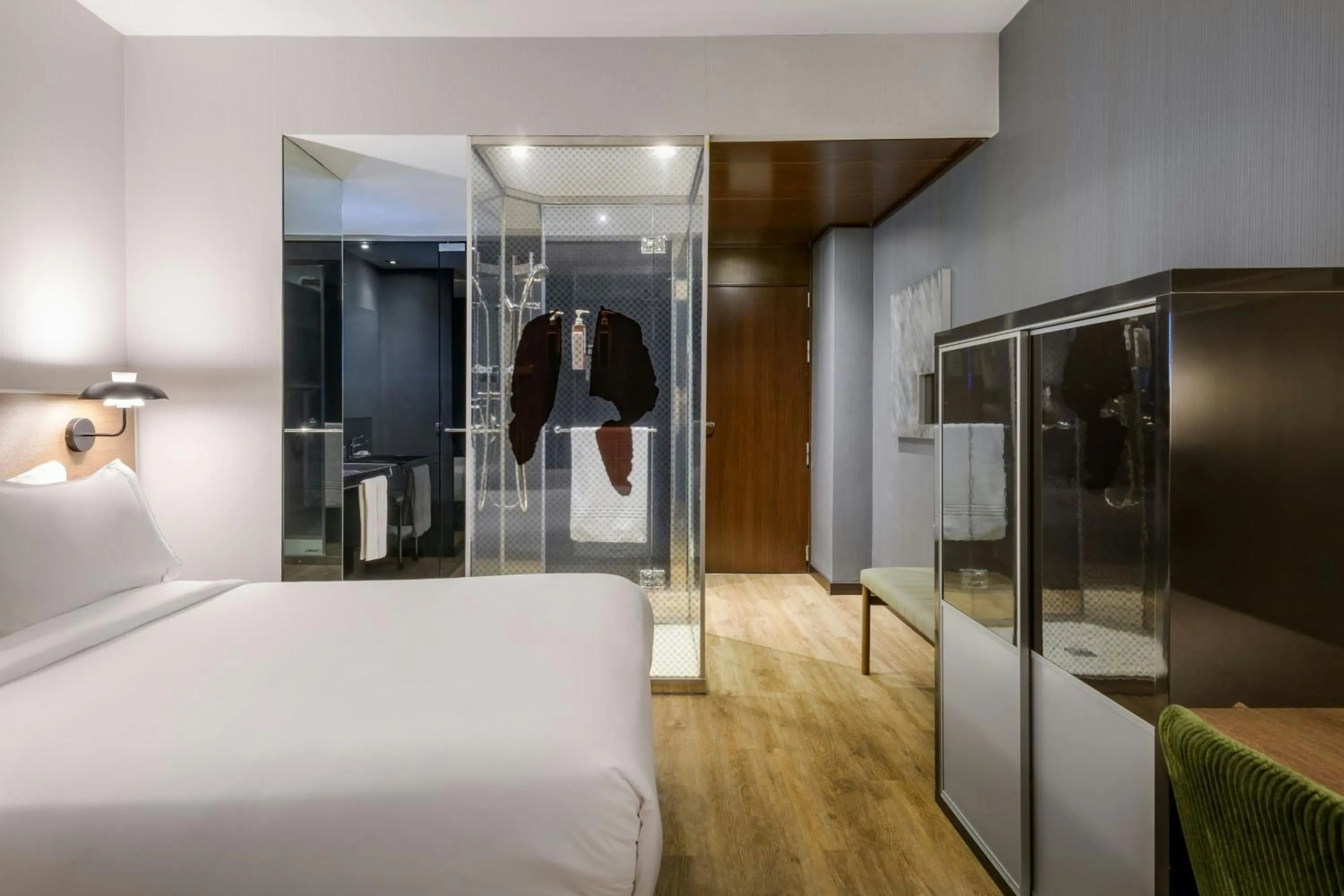 Photo of the whole room, Bed in AC Hotel Madrid Feria by Marriott