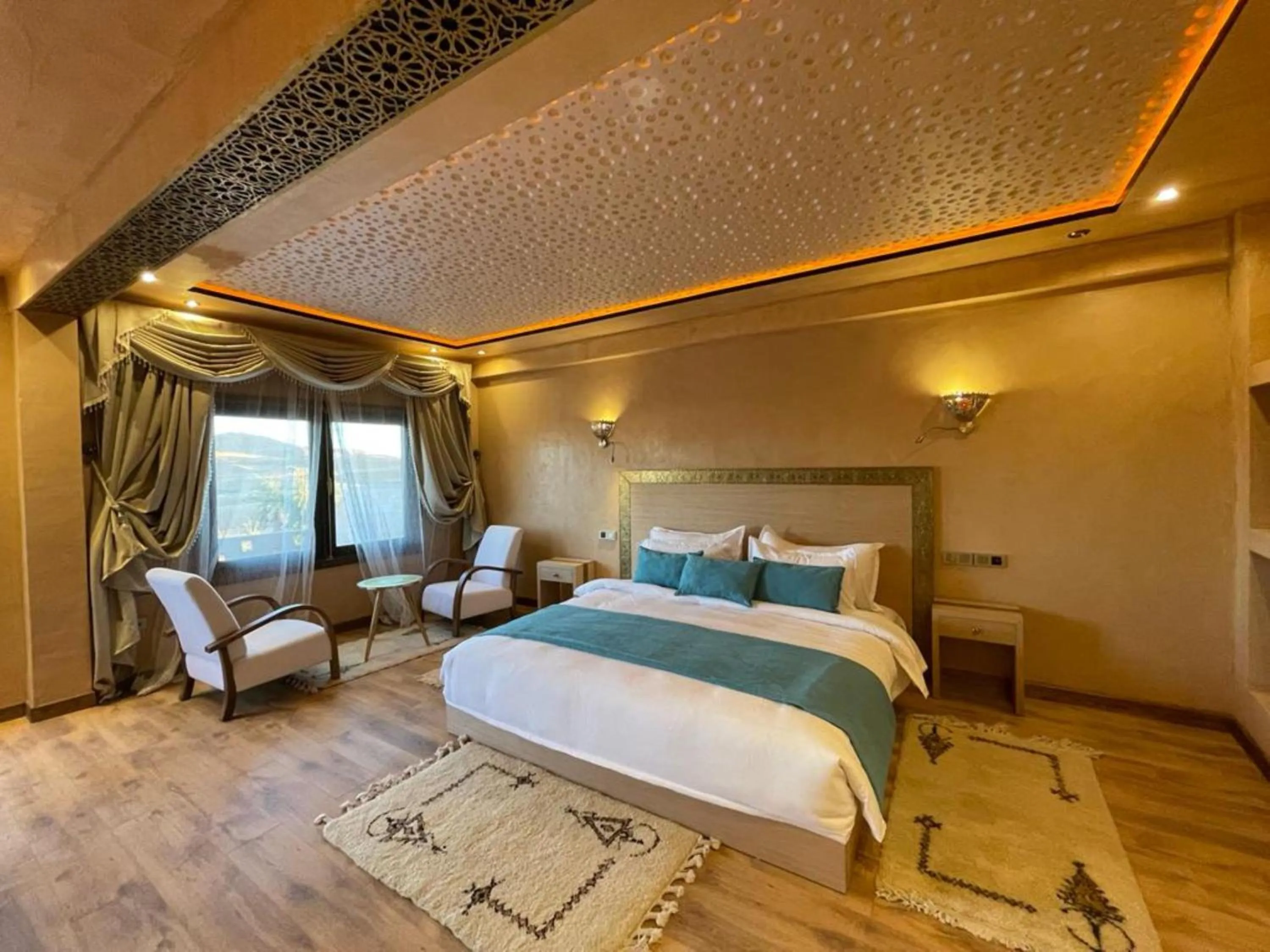 Bed in Yakout Merzouga Luxury Camp