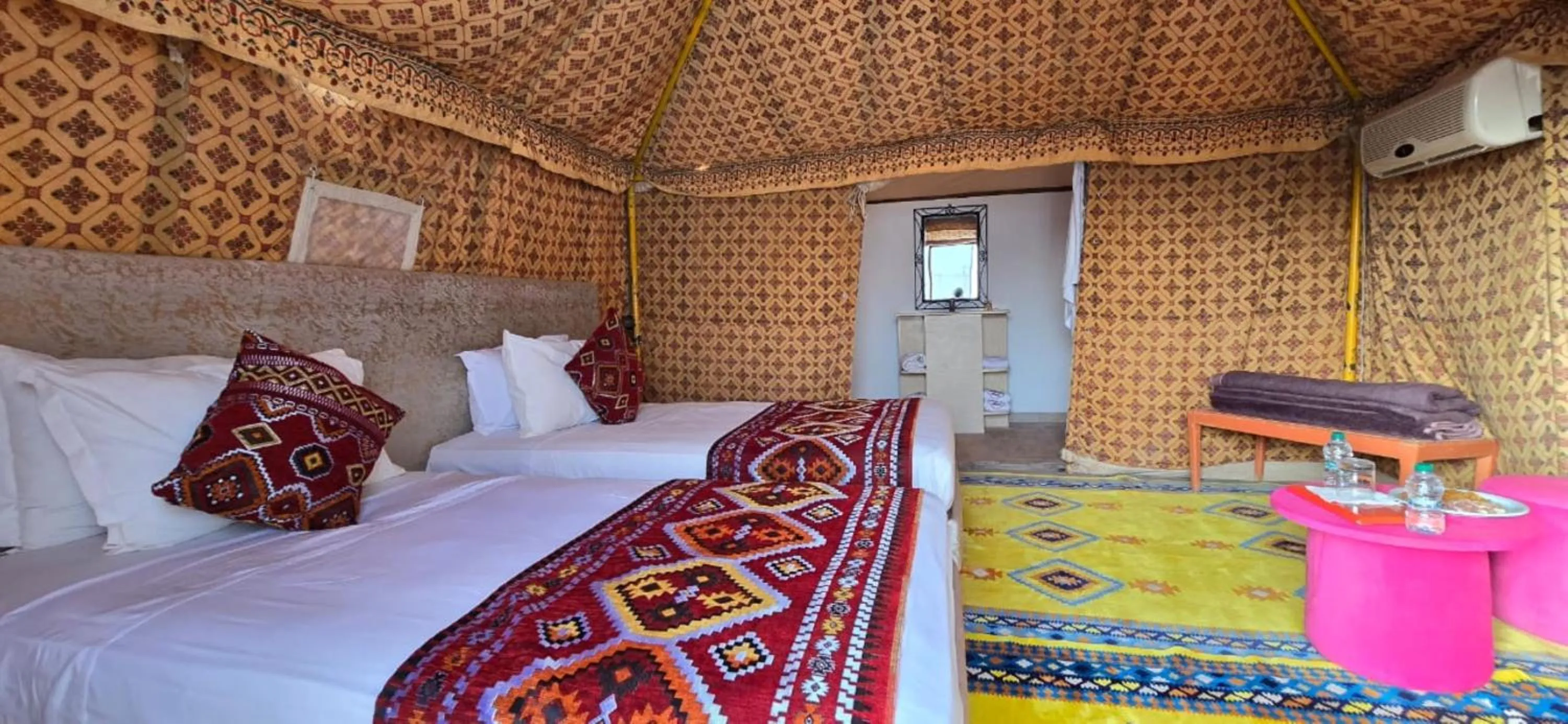 Bedroom, Bed in Yakout Merzouga Luxury Camp