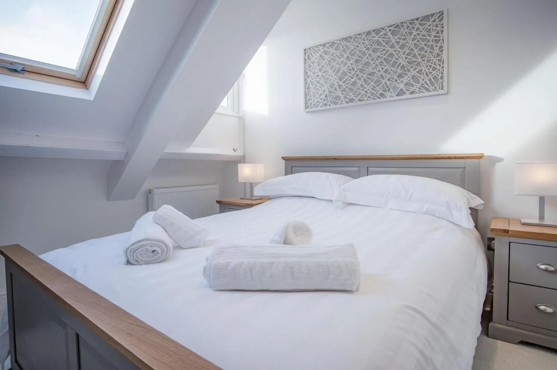 Floor plan, Bed in Skylark - 2 Bedroom Apartment - Tenby