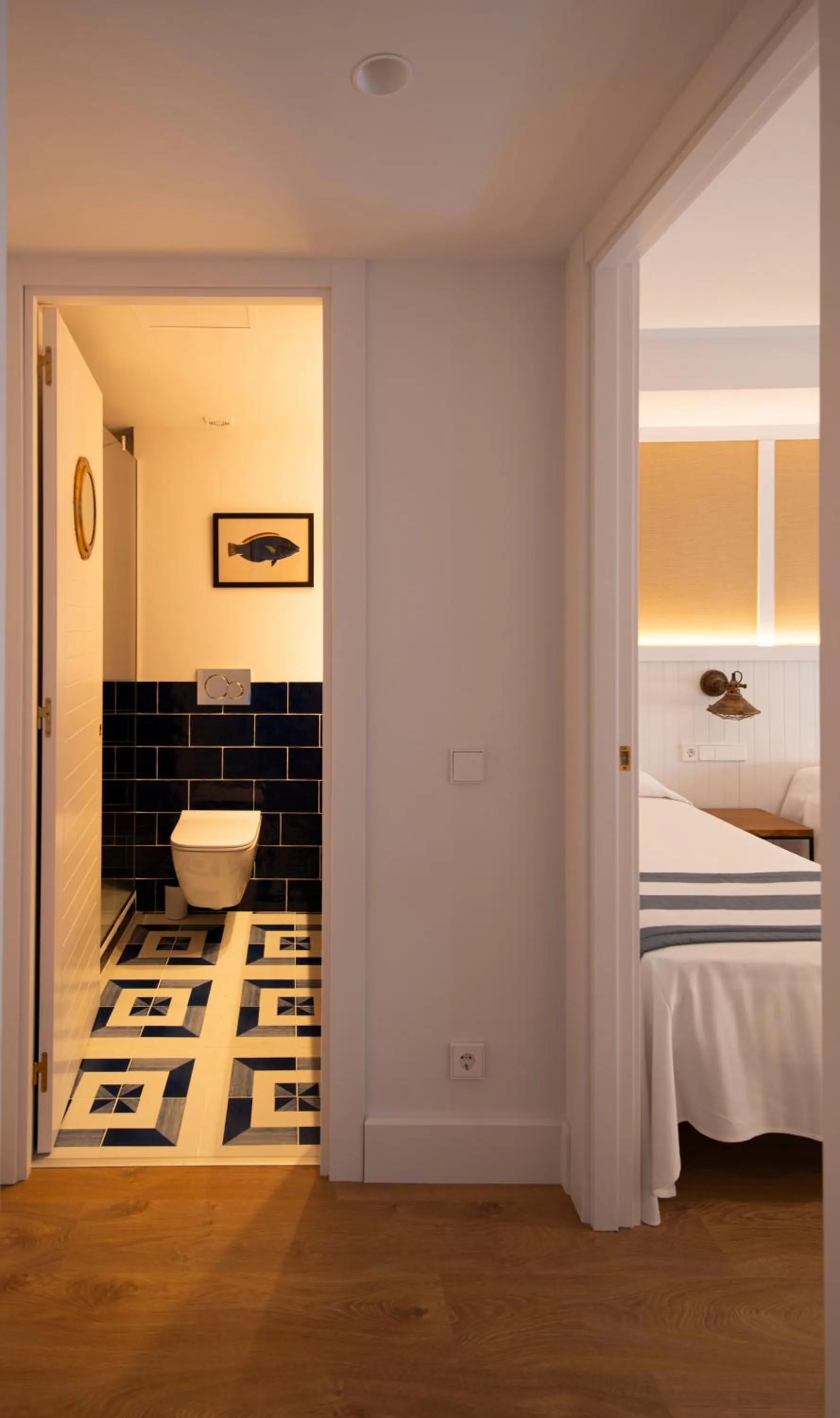 Bed in Hotel Els Pins