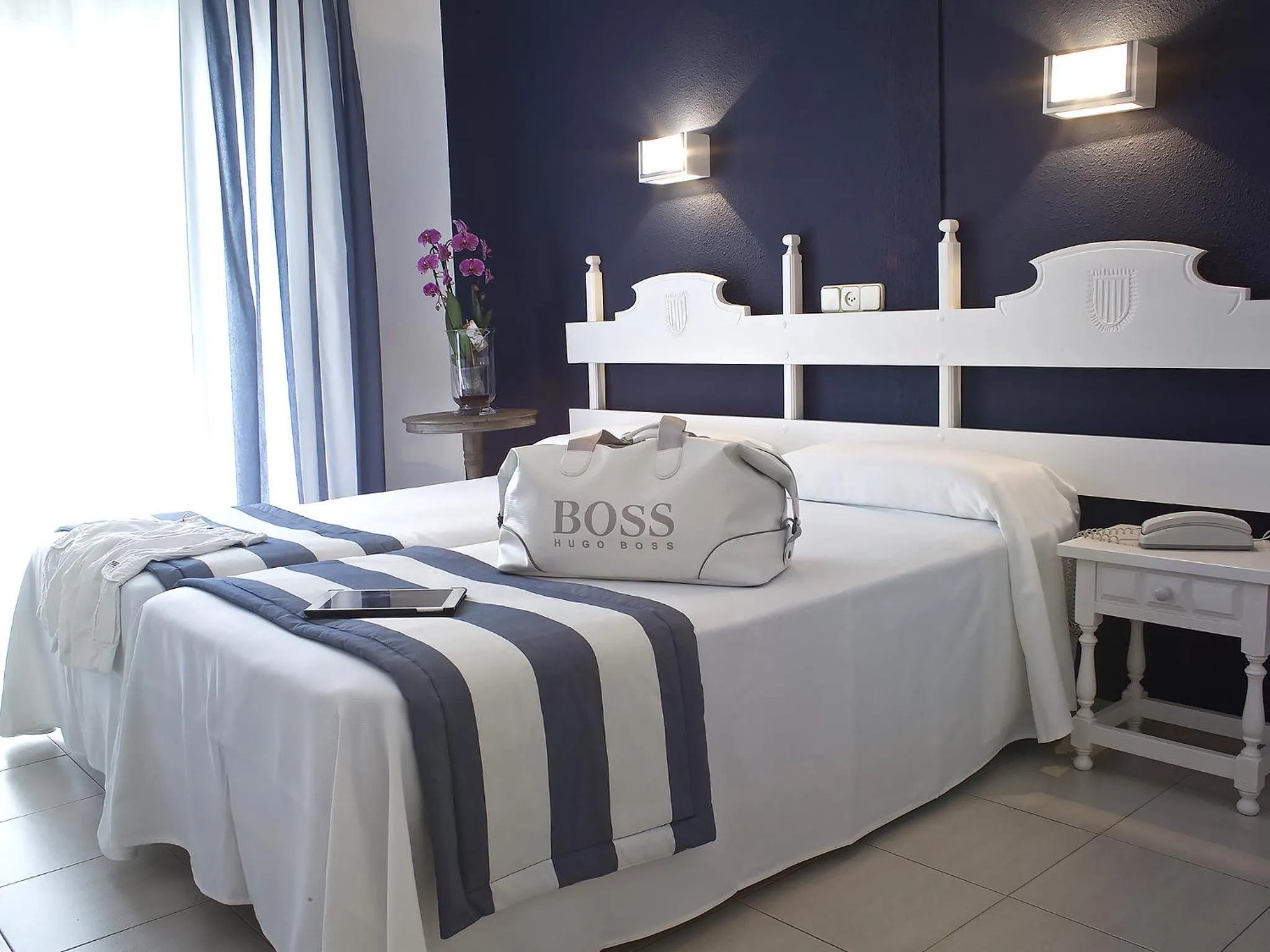 Bed in Hotel Els Pins