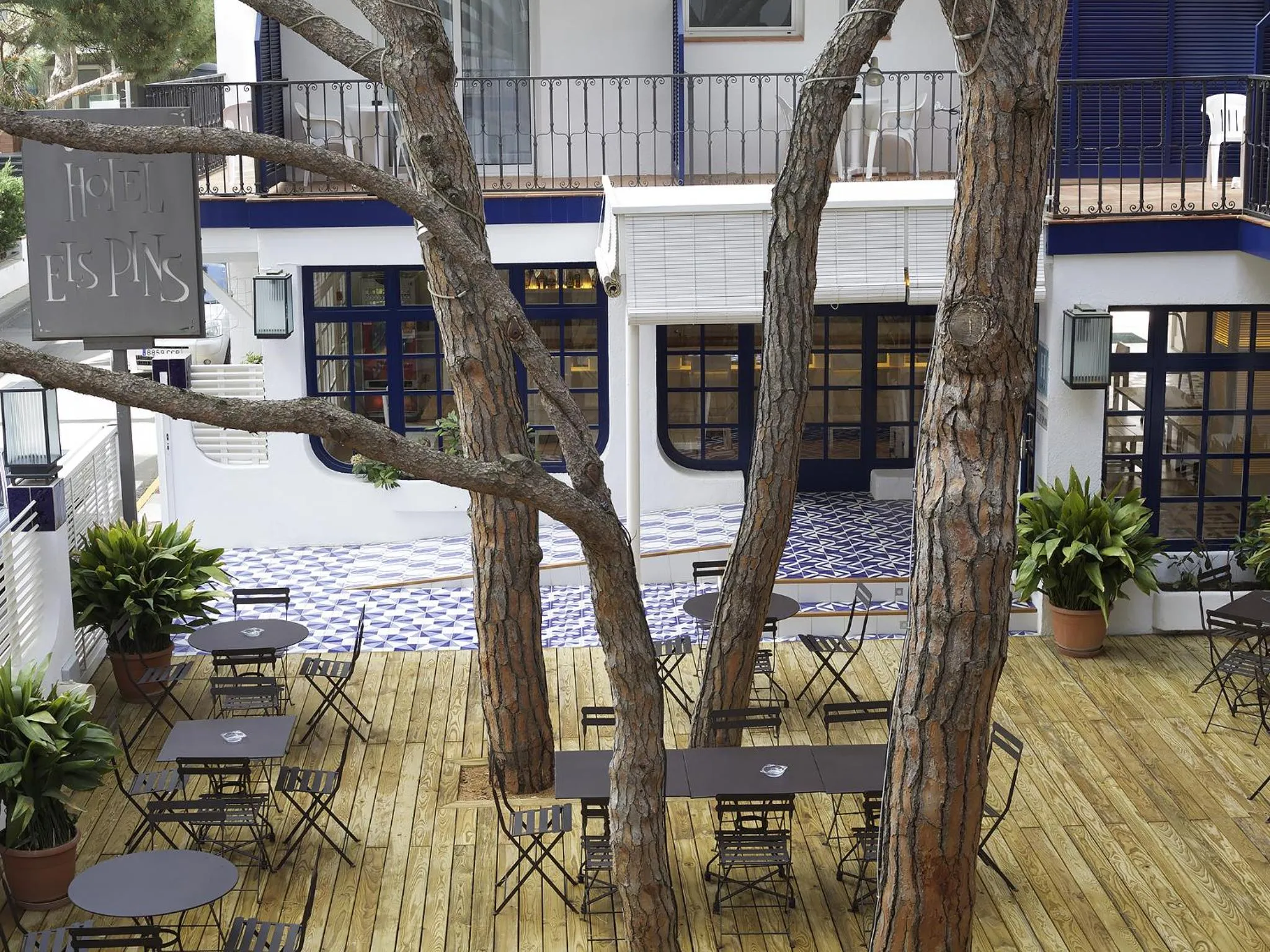 Patio in Hotel Els Pins