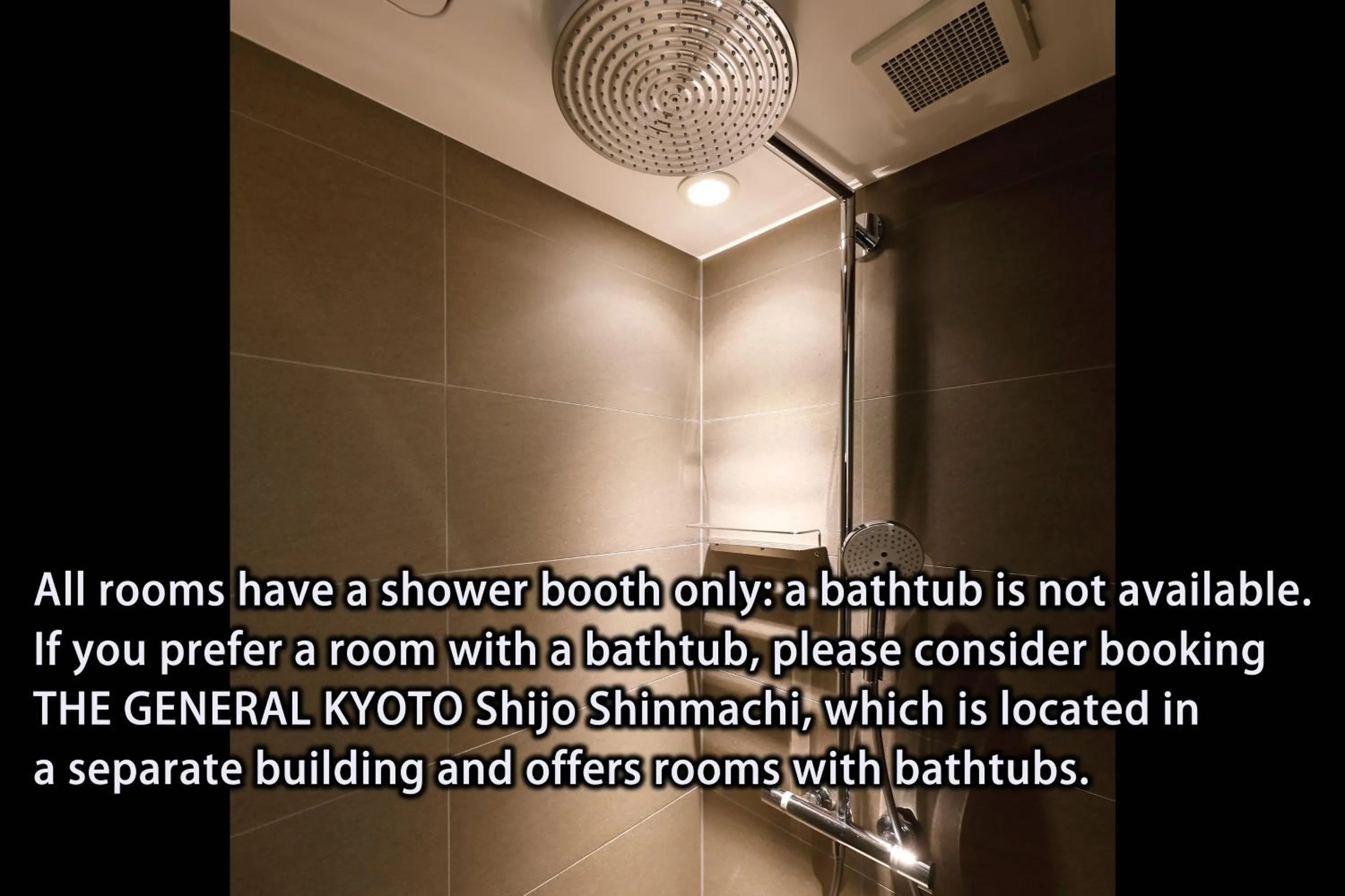 Shower in THE GENERAL KYOTO Bukkouji Shinmachi